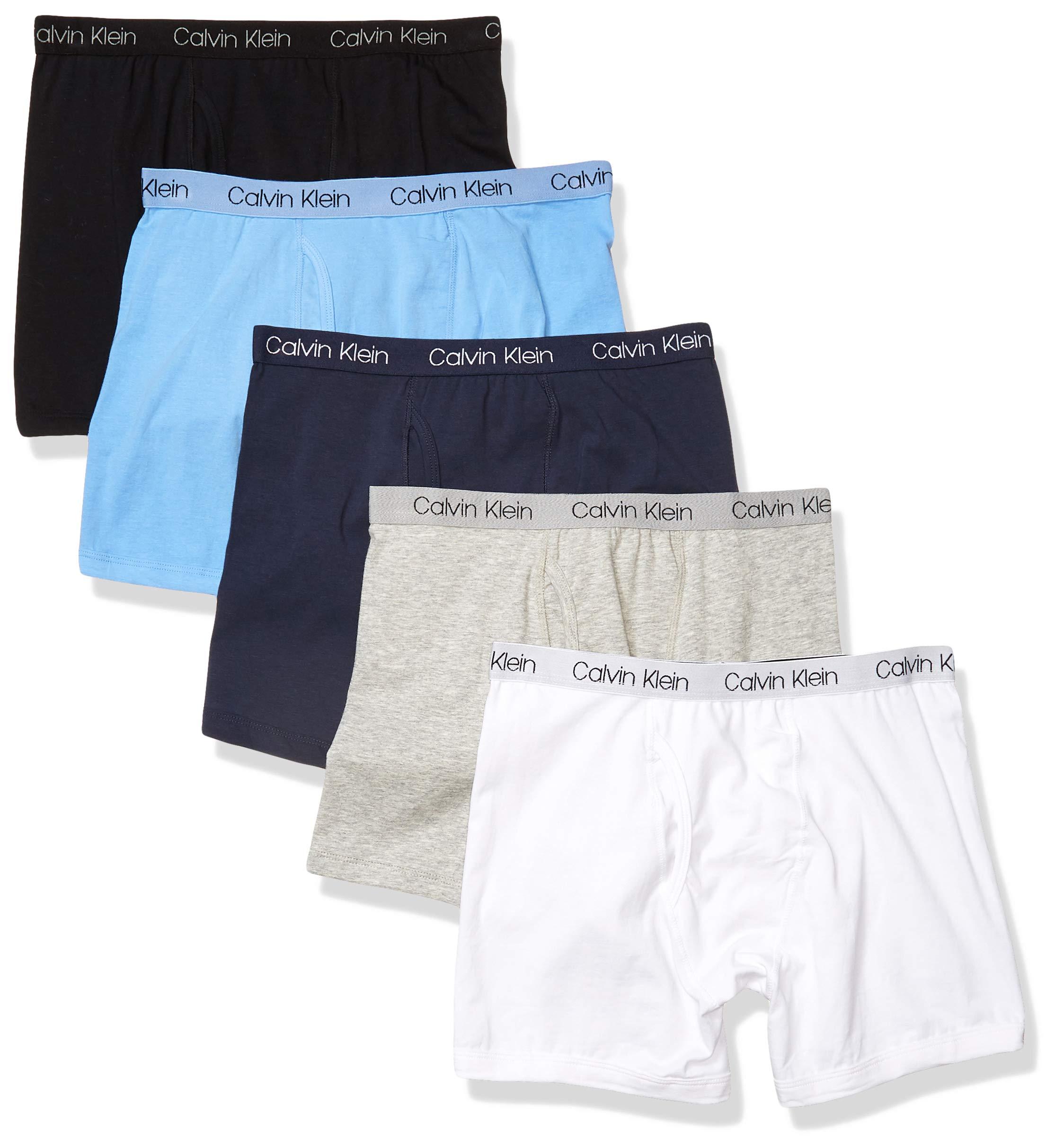 Calvin Klein Boys' Modern Cotton Boxer Briefs (5 Pack)