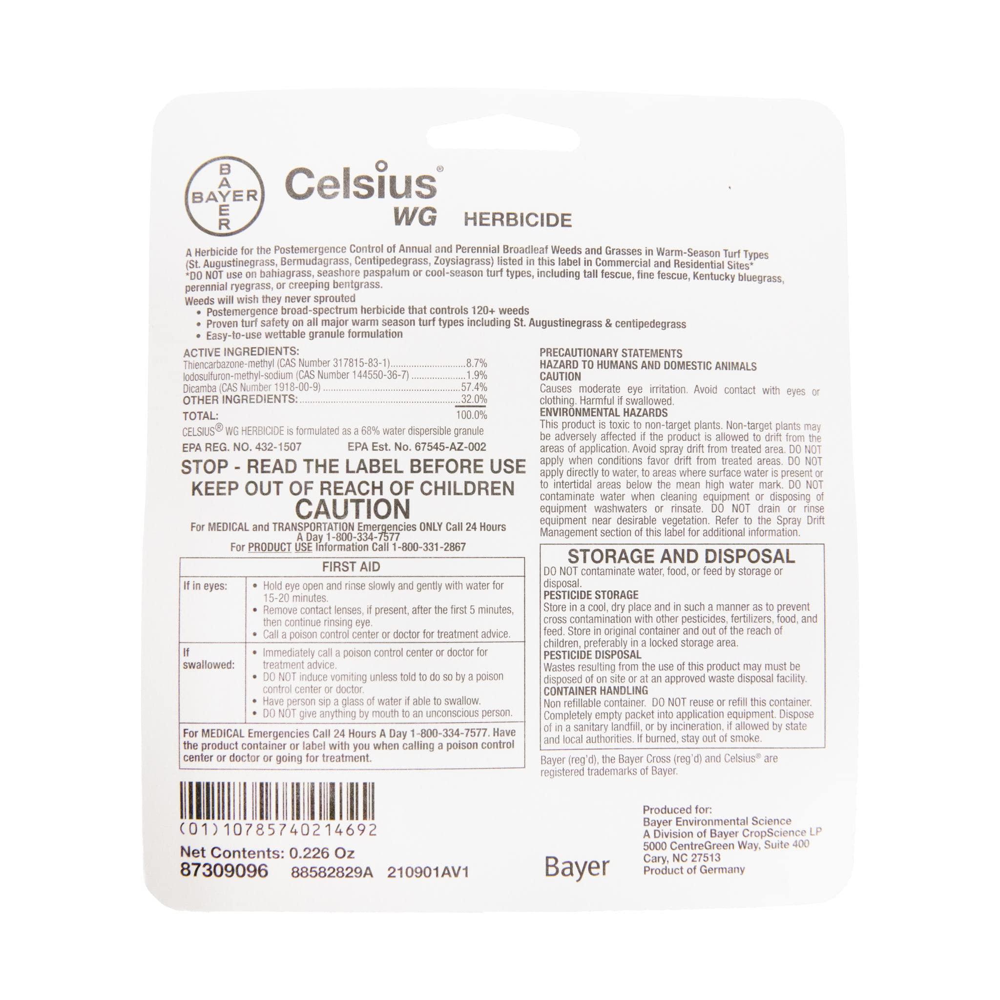 Prime Source Celsius WG - 0.226 oz Easy Mix Packet-Post Emerge Weed Control - Image 2