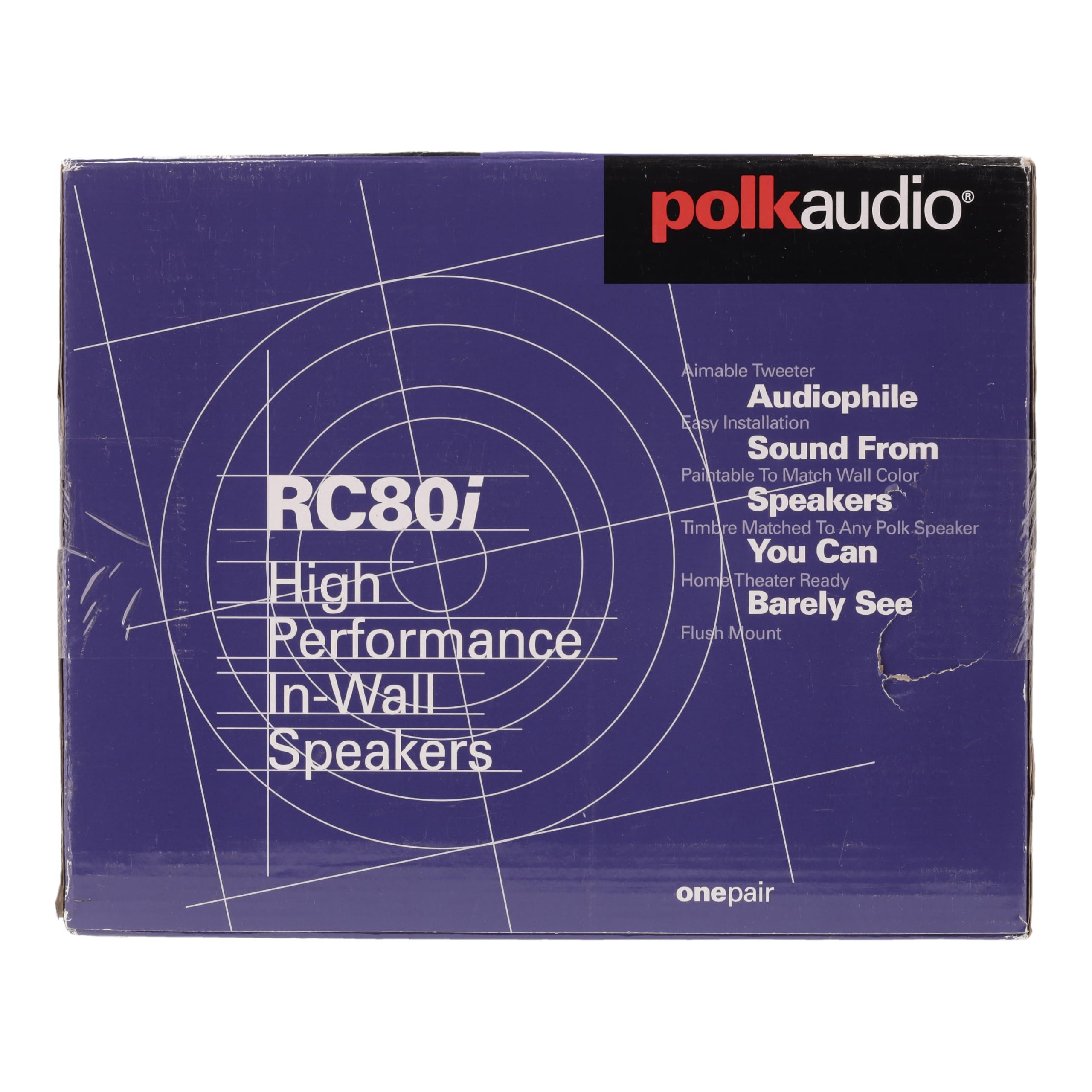 Polk Audio RC80i 2-Way Premium in-Ceiling 8" Round Speakers, Set of 2 Perfect for Damp and Humid Indoor/Outdoor Placement - Bath, Kitchen, Covered Porches (White, Paintable-Grille) - Image 10