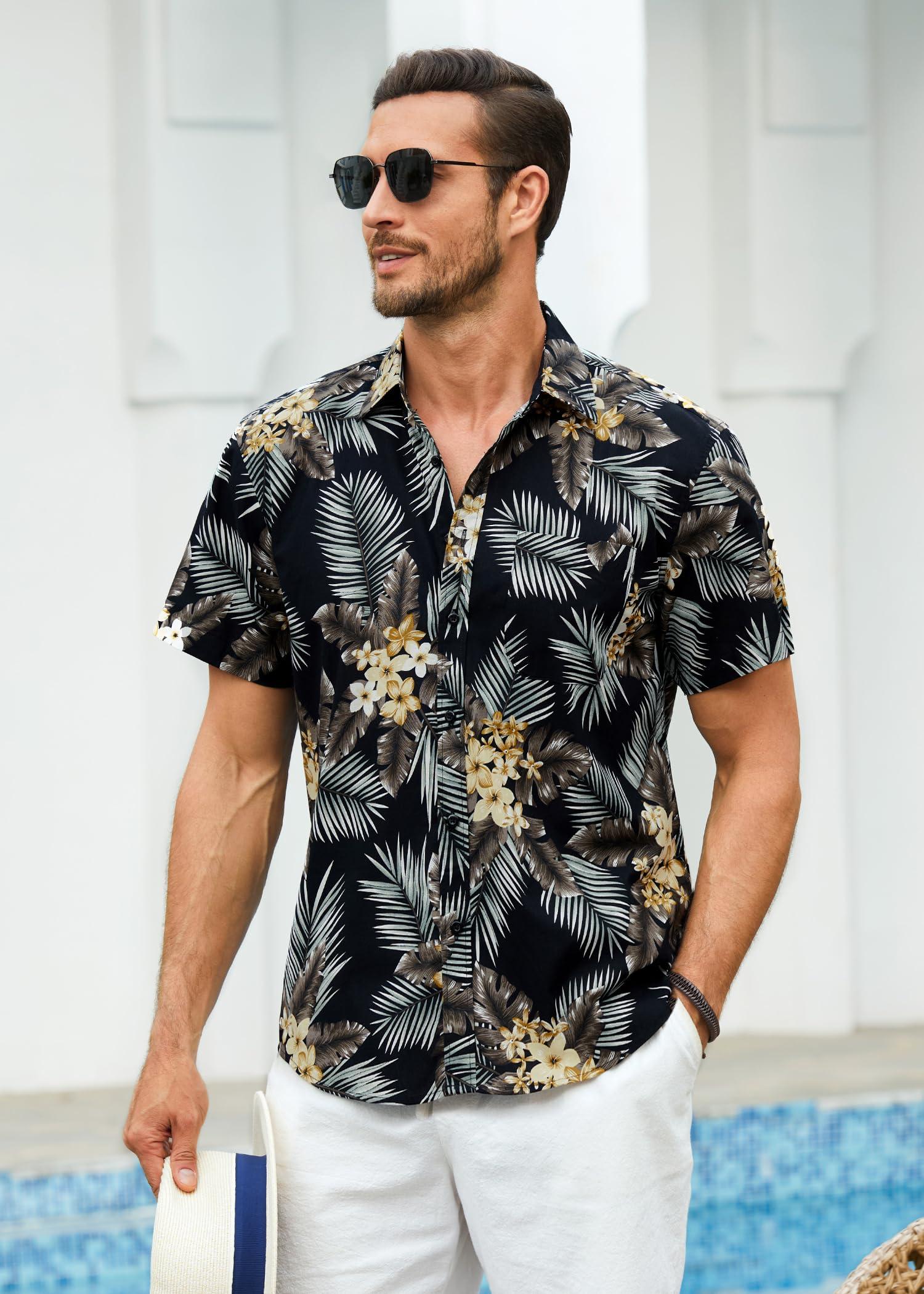Hawaiian Shirt for Men Short Sleeve Button Down Shirt Men Casual Summer Tropical Beach Aloha Shirts for Men Hawaii Party - Image 6