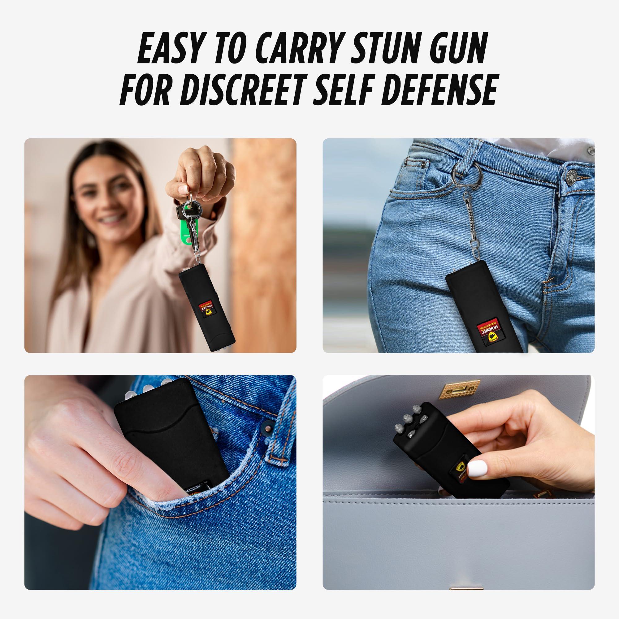 Guard Dog Security Flashlight Stun Gun Self Defense, High Voltage Hornet Mini Stun Gun Keychain, Rechargeable Womens Self Defense, Safety Switch, Powerful Flashlight, Compact Device - Image 3