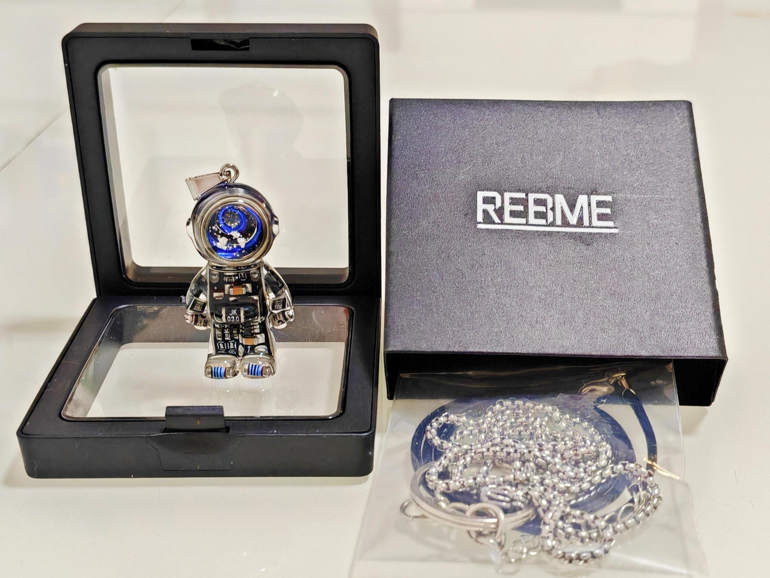 REBME Astronaut Pendant Necklace Unique steampunk Pendant Trendy and Cool Accessory as Necklace Keychain Bagcharm for Men and Women - Image 7