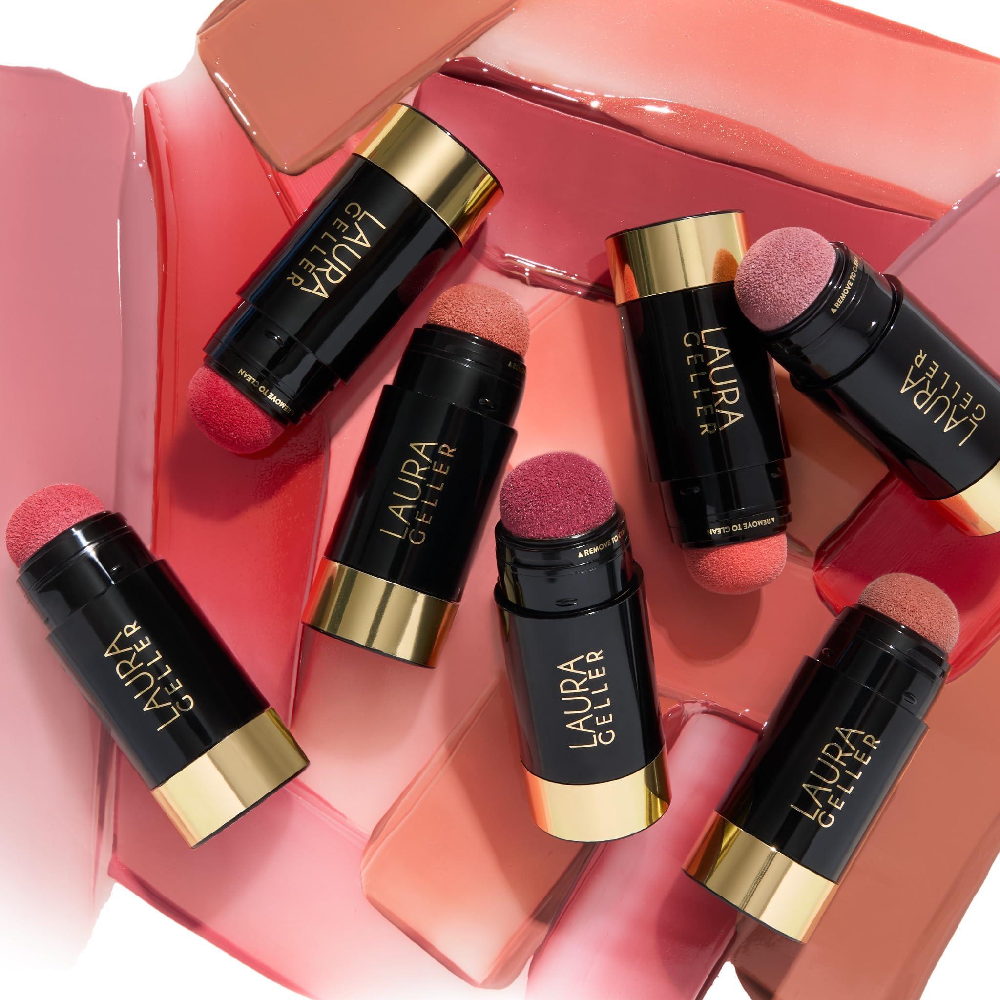 LAURA GELLER NEW YORK Serum Blush Tint, Lightweight Liquid Blush for Cheeks, Weightless Watercolor Sheer Finish, Practical Pink - Image 8