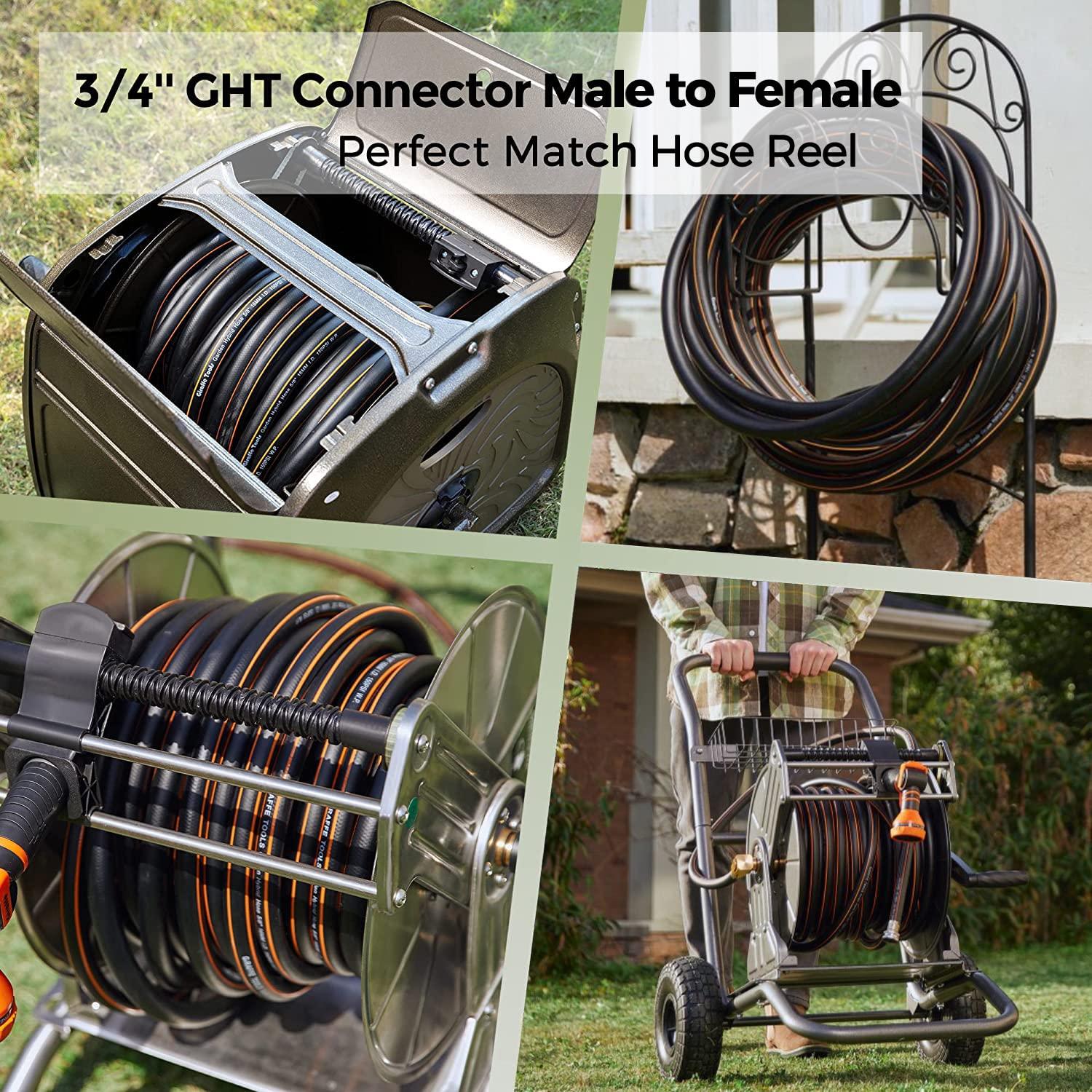 Giraffe Hybrid Garden Hose 5/8" x 50ft, Custom Length, NO Kink, Flexible, Leakproof Hose with Male to Female Fittings, 600 Burst PSI - Image 8