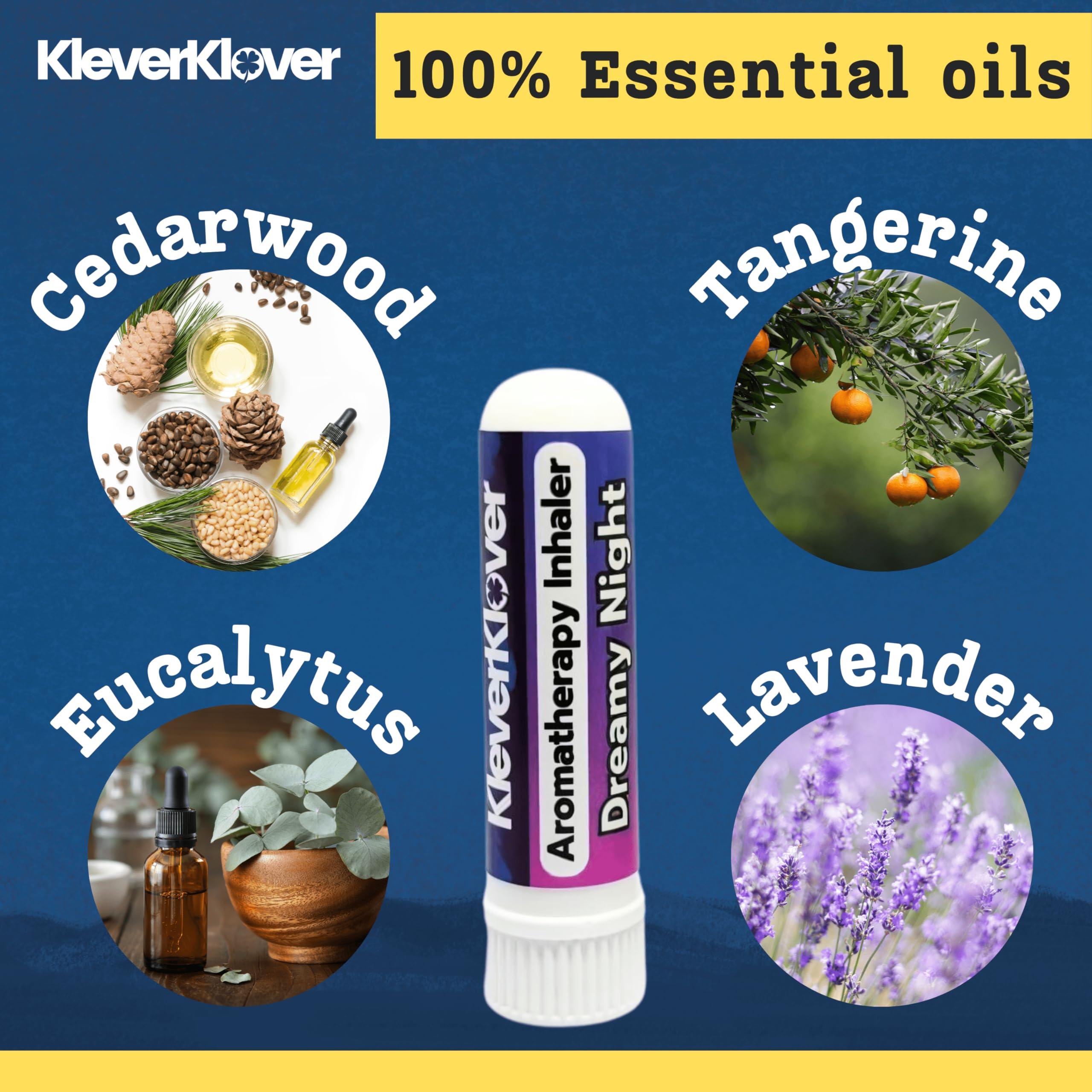 KLEVERKLOVER Aromatherapy Nasal Inhaler Stick (2 Pcs) - Monday Morning & Dreamy Night | Daily Routine - Relaxation, Natural Calm, Sleep Aid, Refresh & Mood Uplift with 100% Natural Essential Oils - Image 2