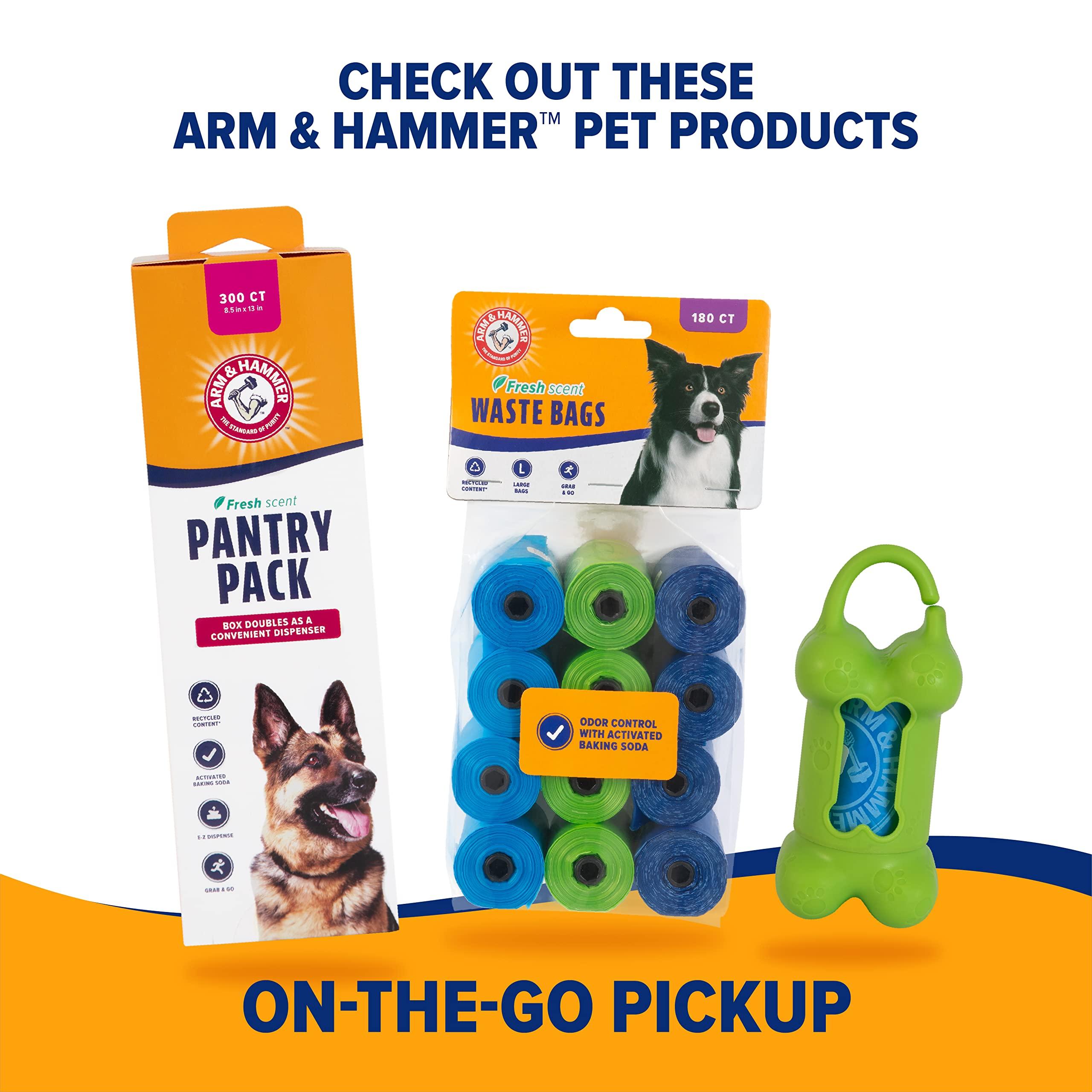 Arm & Hammer Dog Pooper Scooper Swivel Bin & Rake, Poop Scoop for Dogs, Black (2 Heavy Duty Scented Waste Bags Included) - Image 7