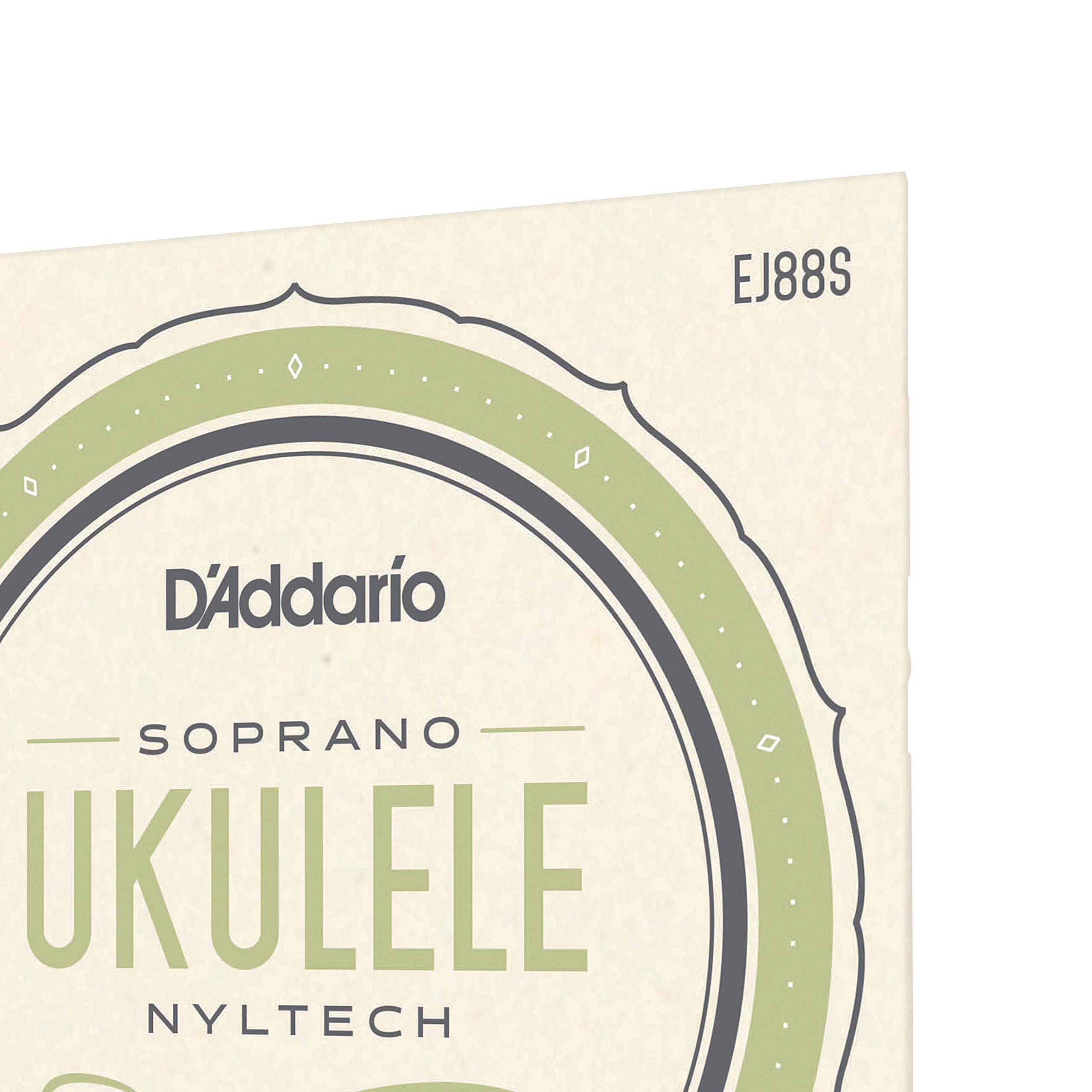 D'Addario Soprano Ukulele Strings, Nyltech, EJ88S, 4-String Set, Pack of 1 - Image 4