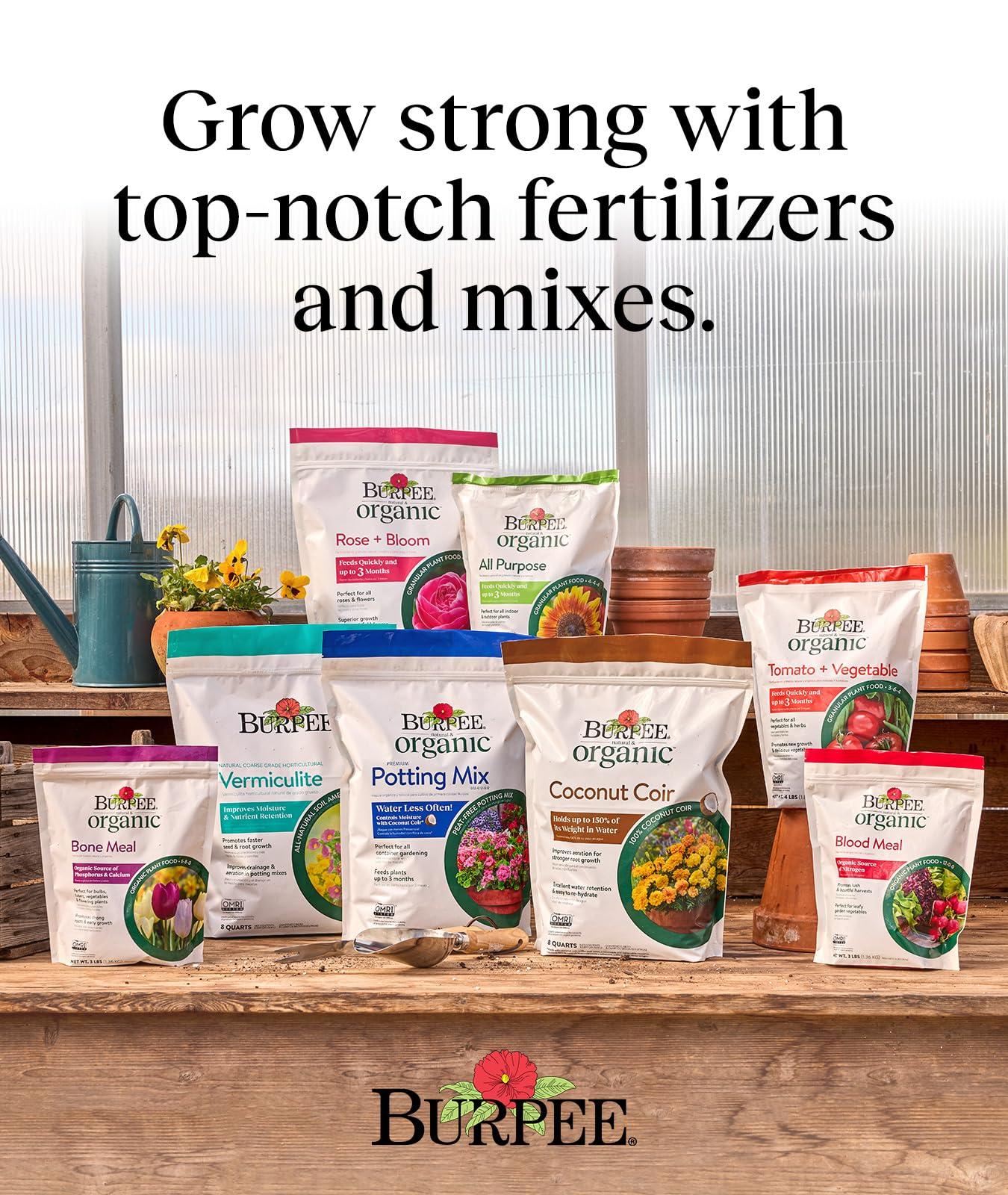 Burpee, 9 Quarts | Premium Organic Potting Natural Soil Mix Food Ideal for Container Garden-Vegetable, Flower & Herb Use for Indoor Outdoor Plant - Image 6