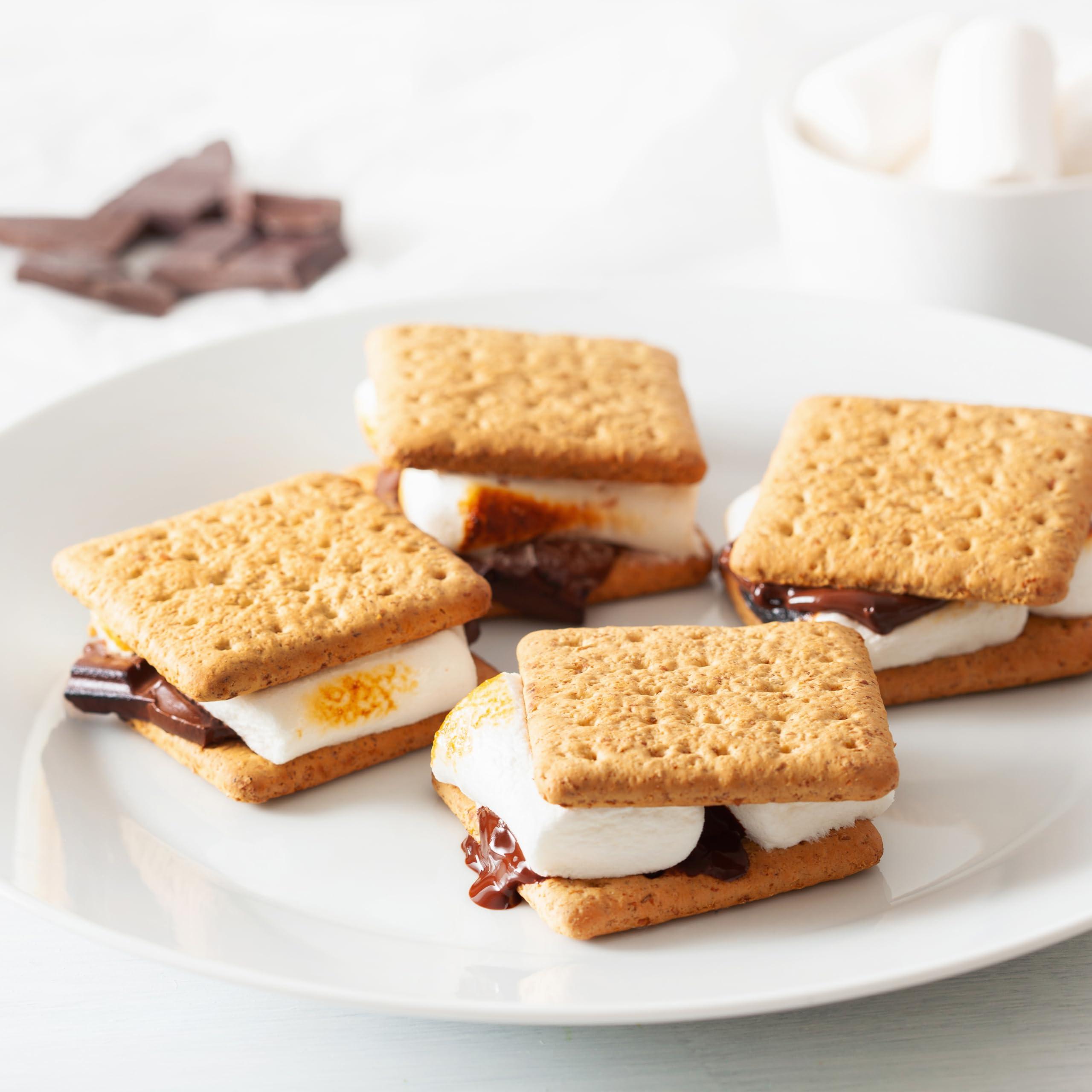 Nostalgia Tabletop Indoor Electric S'mores Maker - Smores Kit With Marshmallow Roasting Sticks and 4 Trays for Graham Crackers, Chocolate, and Marshmallows - Movie Night Supplies - Brown - Image 2