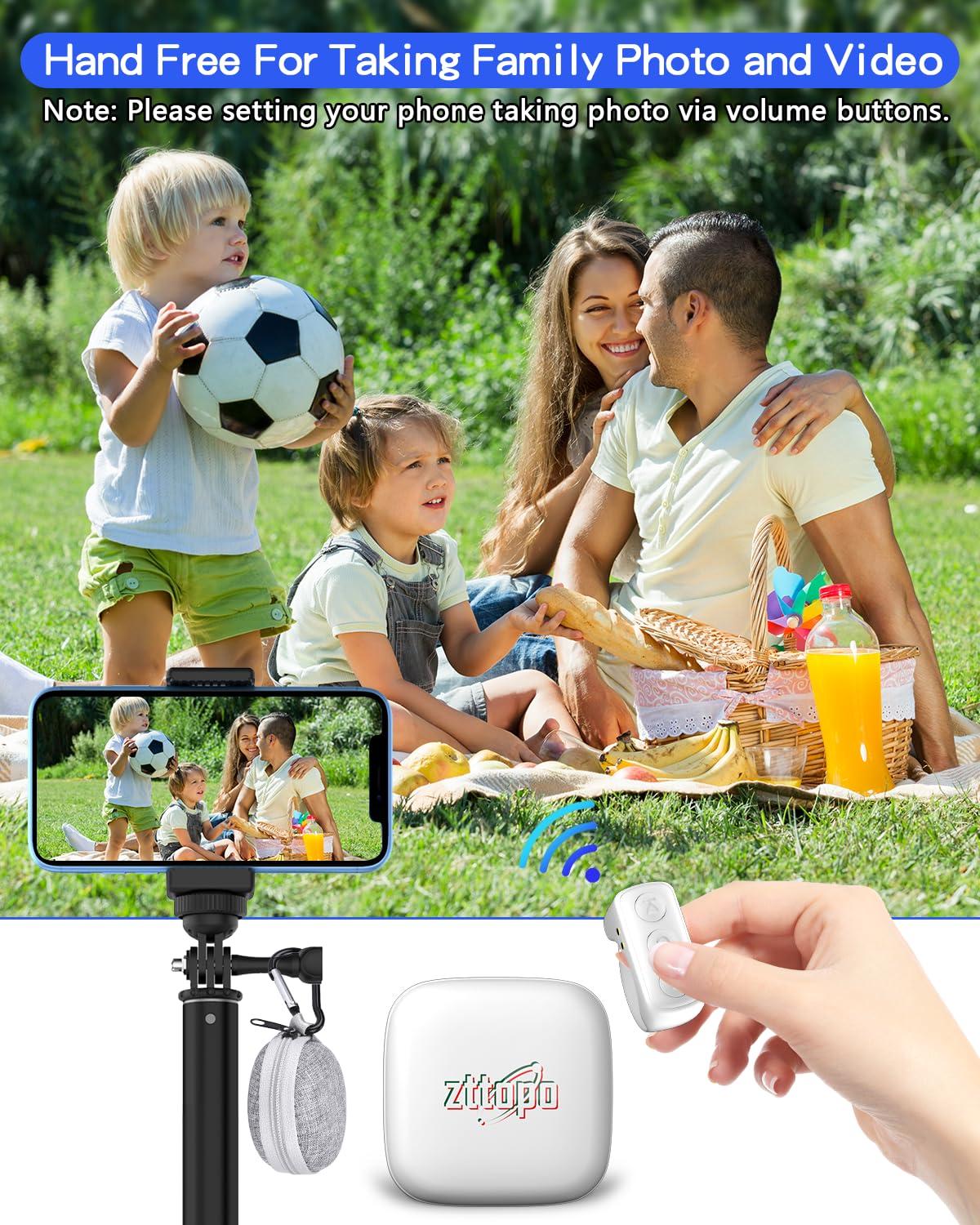 Zttopo TikTok Scrolling Ring, TIK Tok Bluetooth Remote Control, Kindle APP Page Turner with Carrying Case, Camera Photo Clicker for iPhone, iPad, iOS, Android-White - Image 4