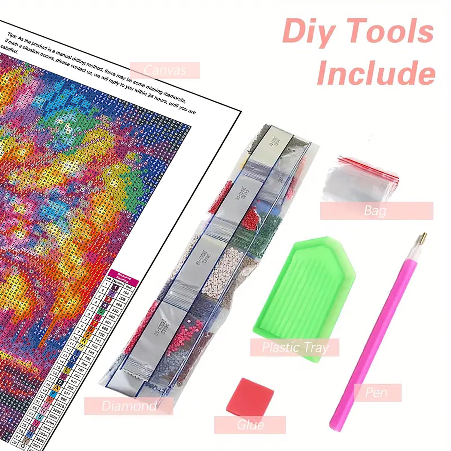 DIYCYCY Tree of Life Diamond Painting Kits for Adults,Full Drill Diamond Art Kits for Beginners,Round 5D DIY Diamond Dots Paintings, Diamonds Pictures Gem Art and Crafts Home Decor 13.78x13.78 inch - Image 5