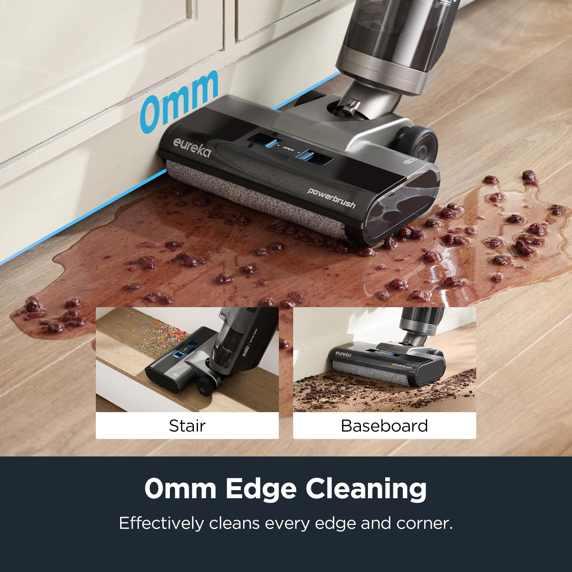 Eureka Cordless Wet Dry Vacuum Cleaner Self Cleaning Vacuum and Mop Combo, Good for Hard Floors Pet Hair Sticky Messes, RapidWash NEW430BL, Blue - Image 2