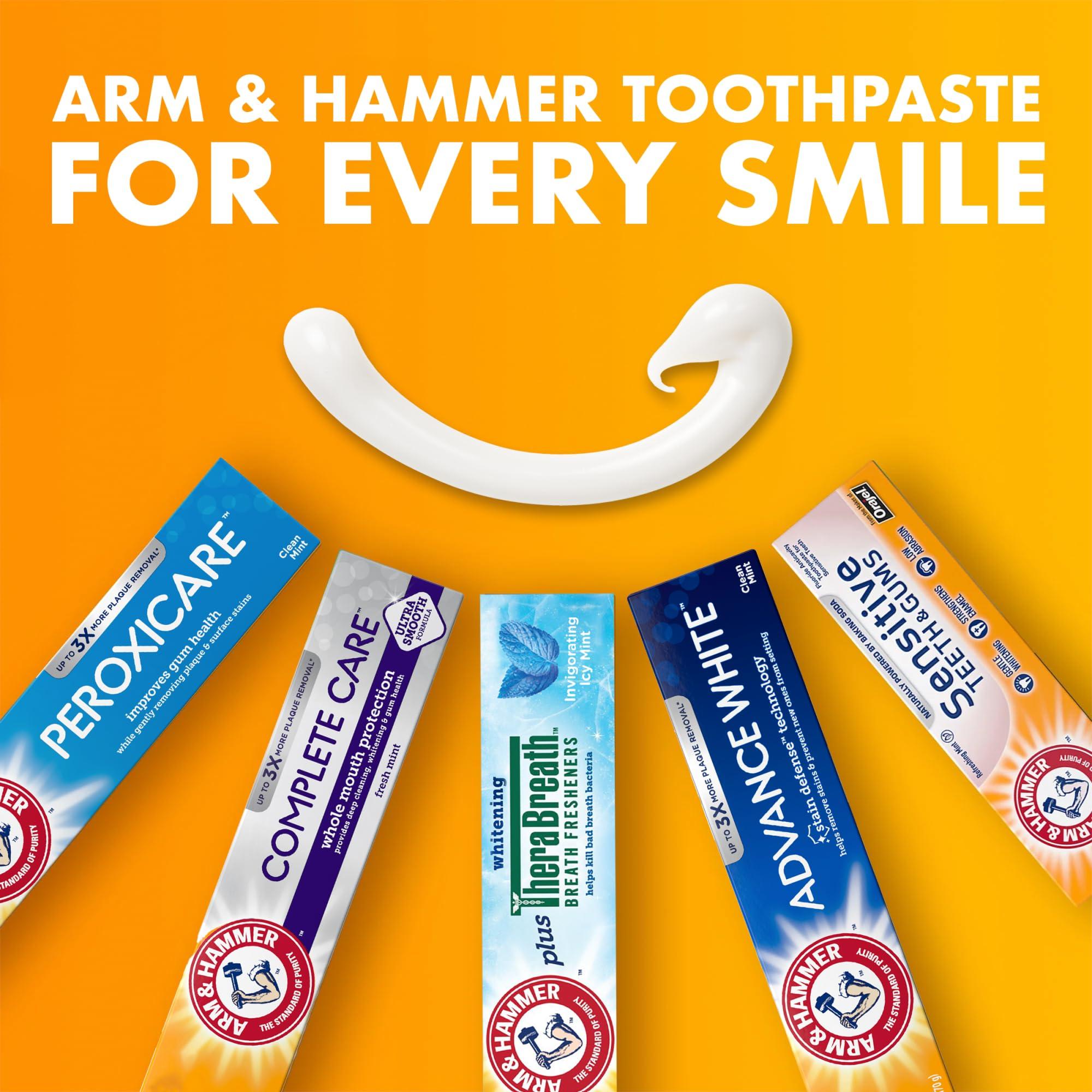Arm & Hammer Advance White Toothpaste, Clean Mint Flavor, Stain Defense Technology, 6 Ounce (Pack of 4) - Image 11
