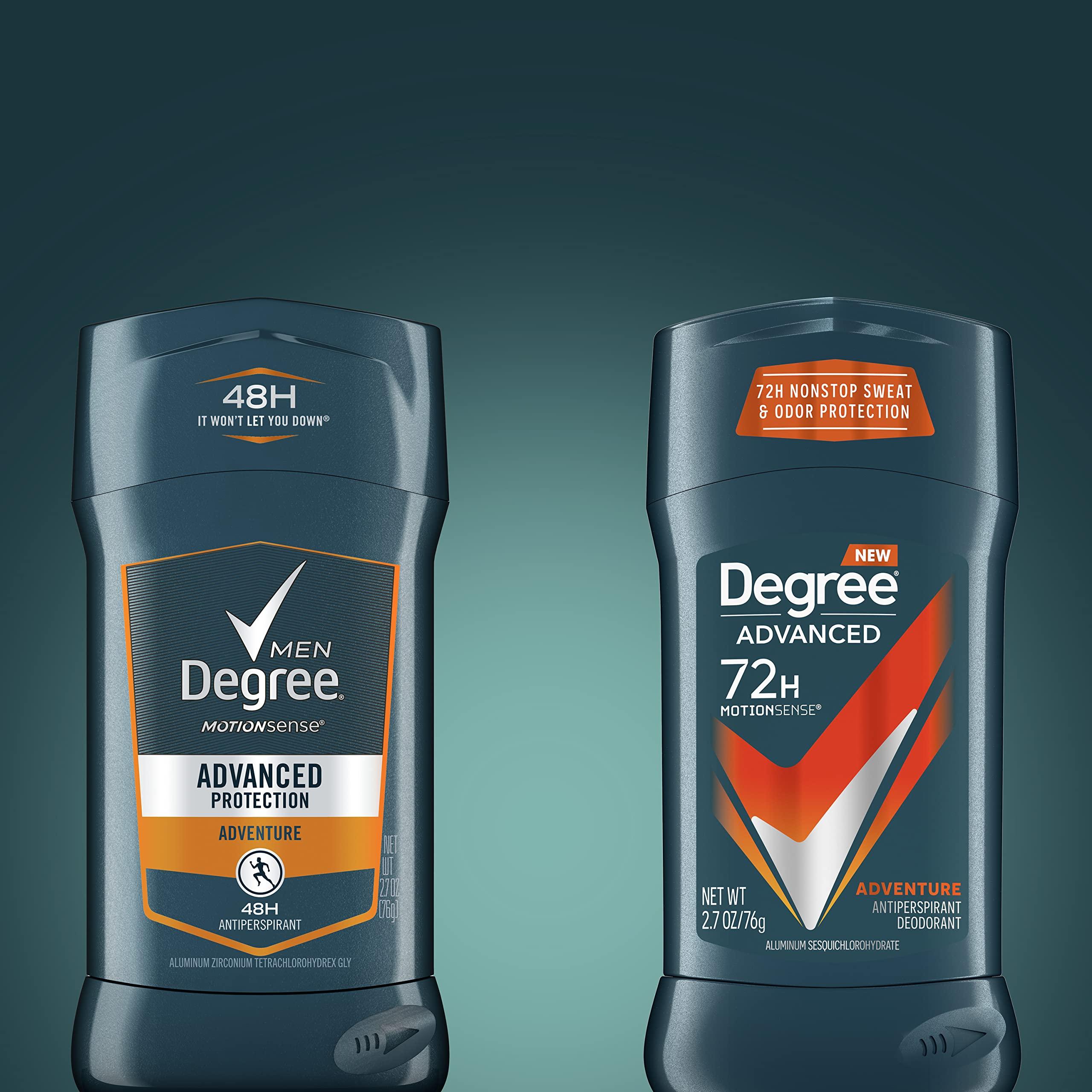 Degree Men Antiperspirant Deodorant Adventure Freshness and Odor Protection Deodorant for Men 2.7 Oz, (Pack of 4) Woodsy, Stick - Image 12