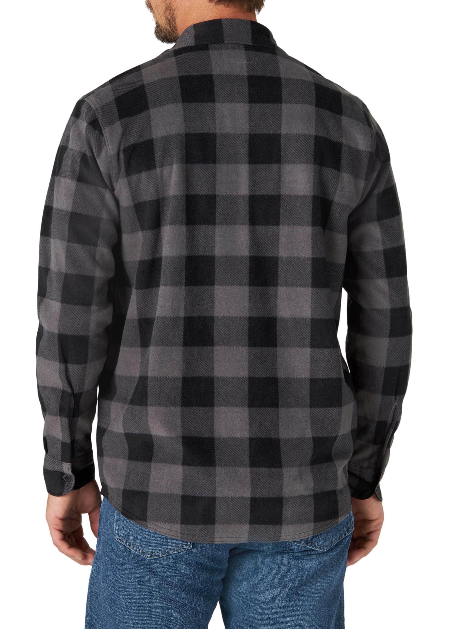 Wrangler Authentics Men's Long Sleeve Heavyweight Fleece Shirt - Image 2