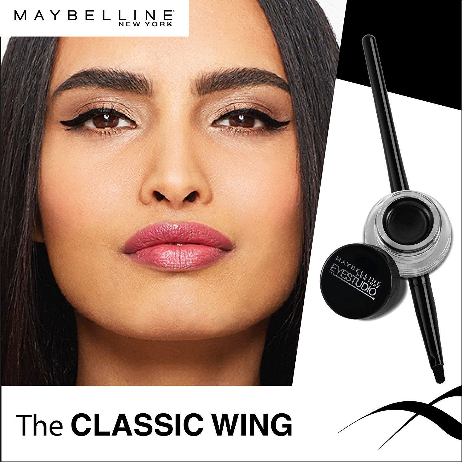Maybelline New York Makeup Eyestudio Lasting Drama Gel Eye Liner, Blackest Black, Waterproof, 0.106 Ounce,Pack of 1 - Image 9