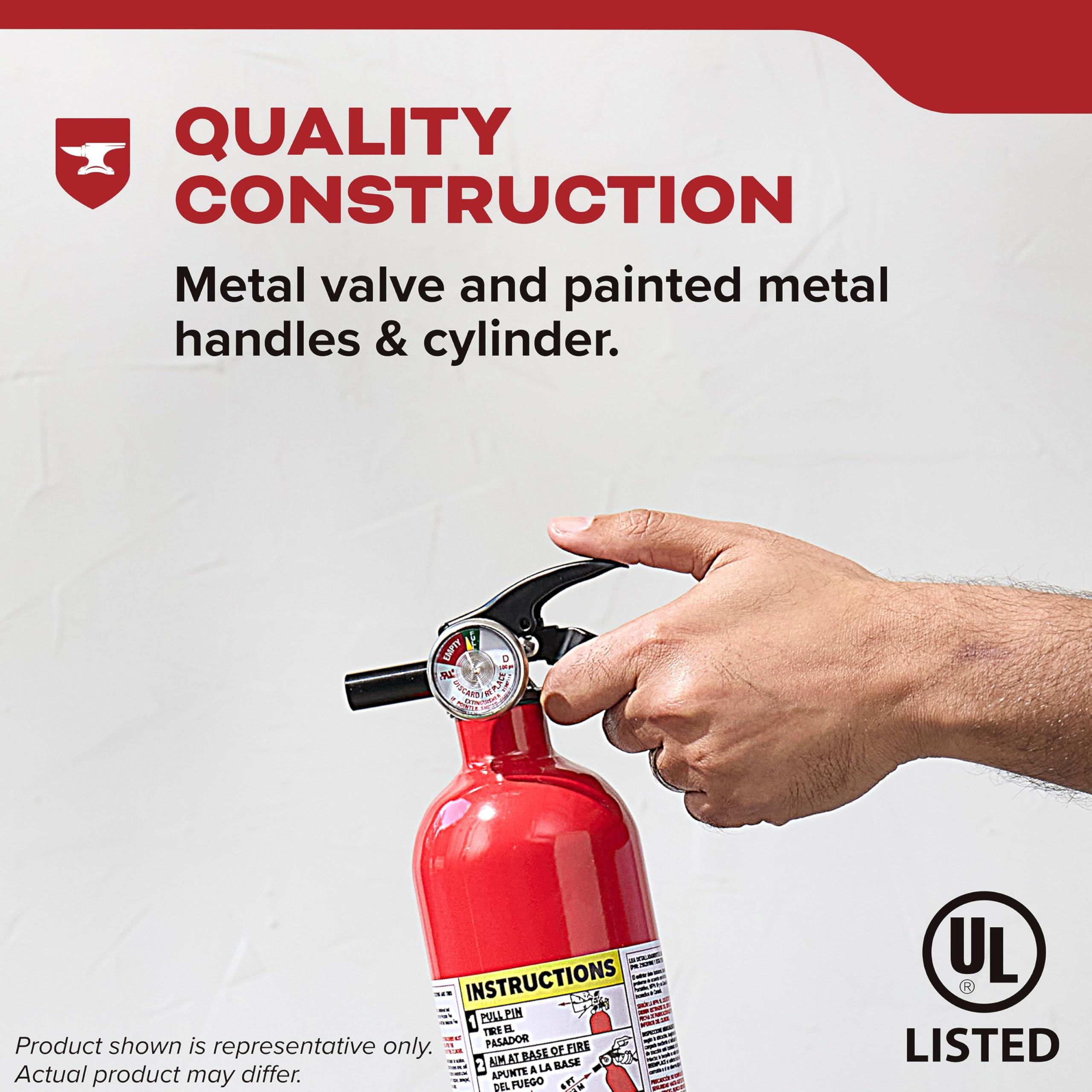 Kidde Basic Fire Extinguisher for Home, Office, Residential, Single-Use, 5BC - Image 5