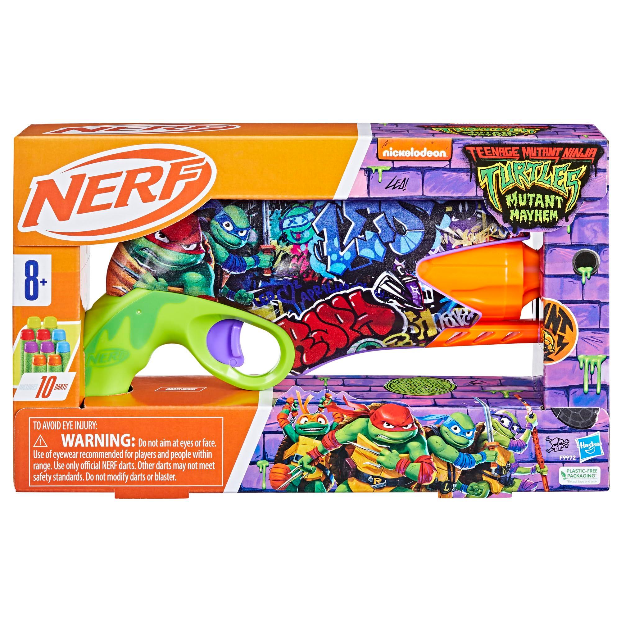 Nerf Teenage Mutant Ninja Turtles Blaster, 10 Elite Darts, Toy Foam Blasters, Ages 8 and Up - Image 12