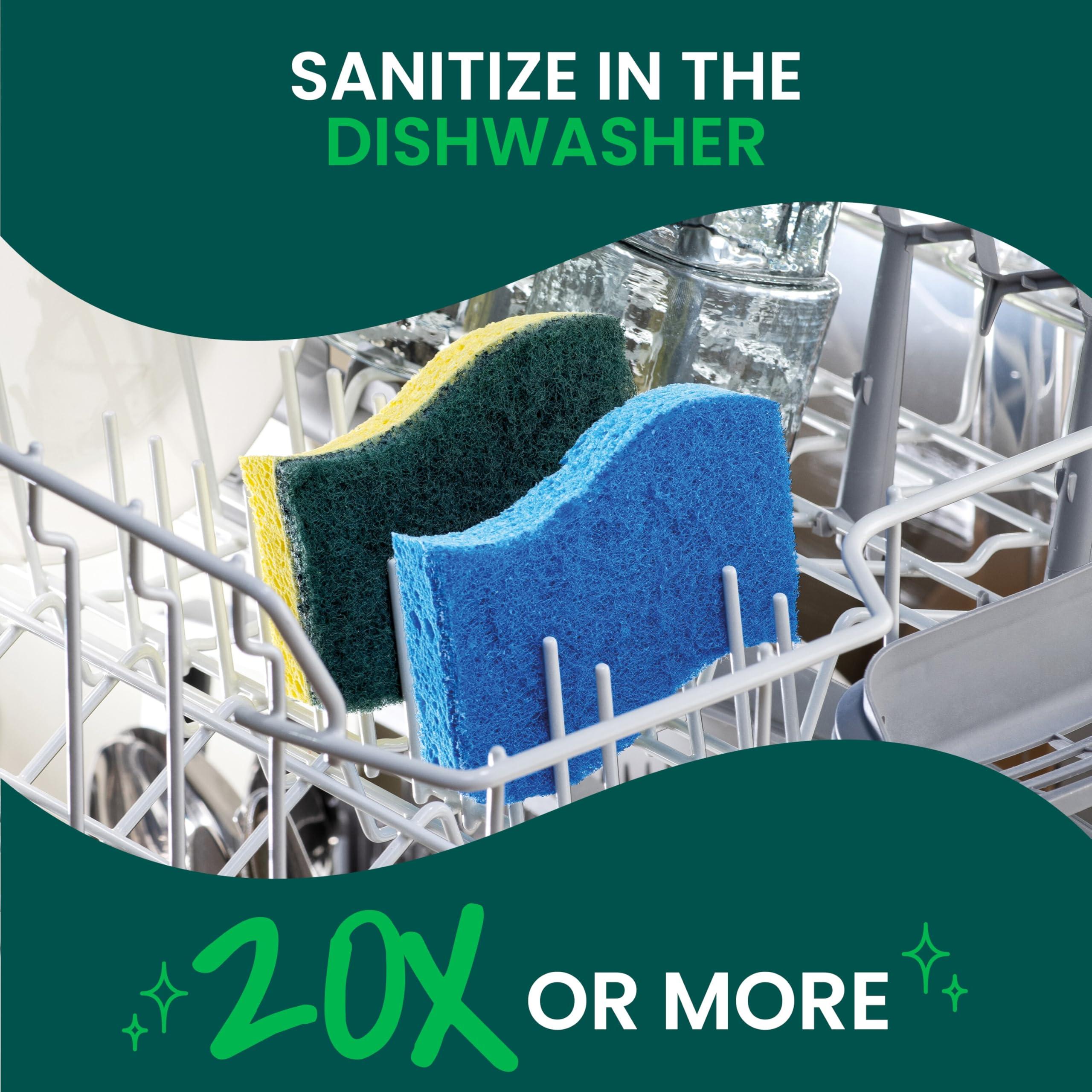 Scotch-Brite Zero Scratch Scrub Sponge, 9 Kitchen Sponges for Cleaning Around the Home, Bathroom & More, Effective + Gentle Dish Scrubber, Best for Nonstick Pots and Pans, Safe on Most Surfaces - Image 8
