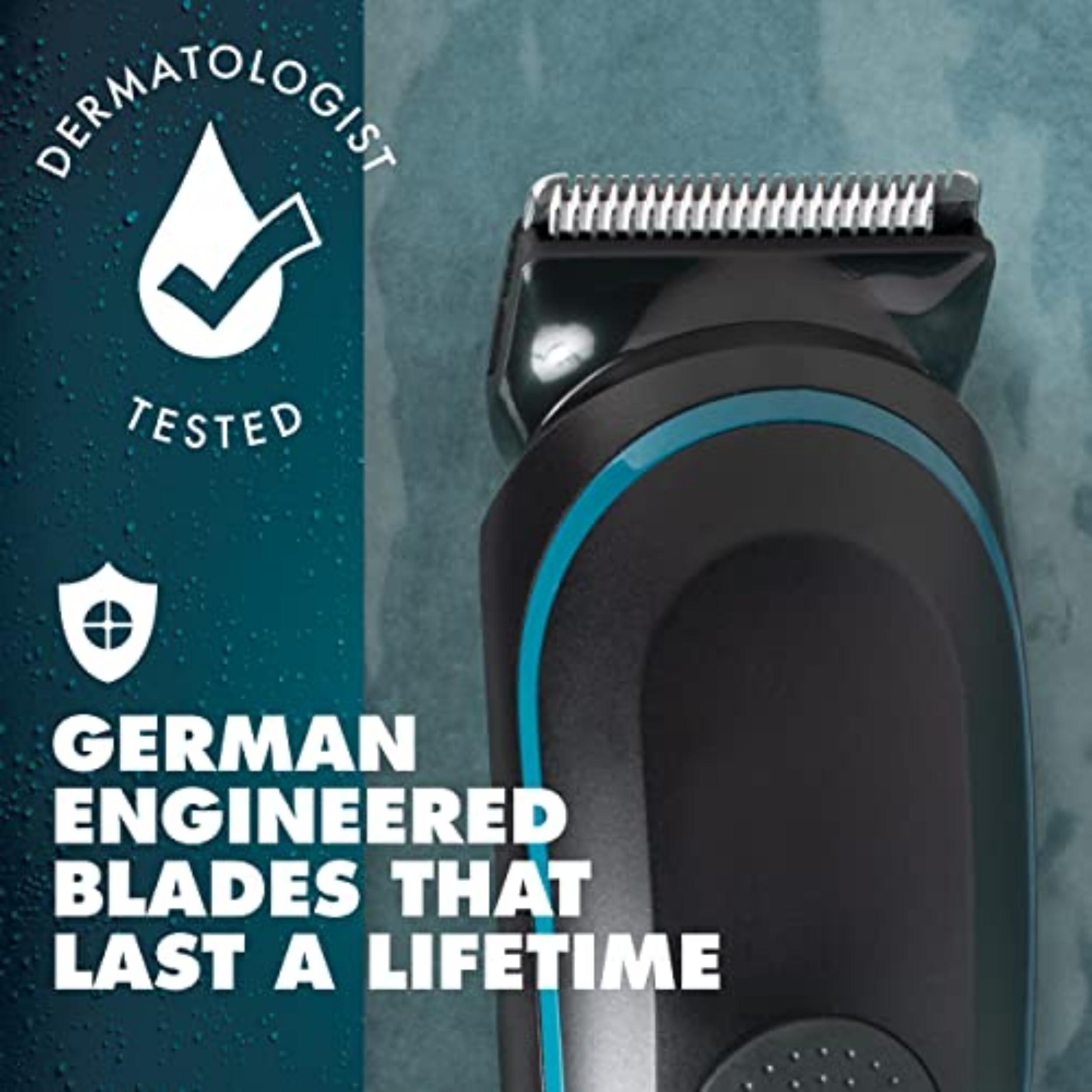 Gillette Intimate Men’s Manscape Pubic Hair Trimmer, SkinFirst Ball Trimmer For Men, Waterproof, Cordless For Wet/Dry Use, Electric Shaver For Men, Lifetime Sharp Blades, Manscaping Body Groomer - Image 5