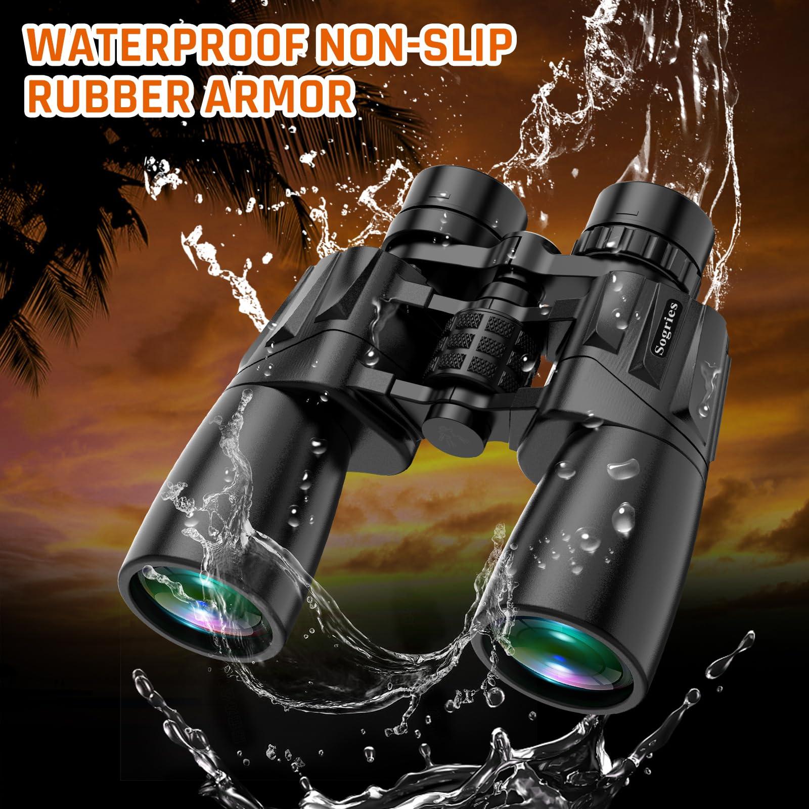 10-30x50 Zoom Binoculars for Adults, High Powered Military Binoculars for Bird Watching Traveling Hunting Concerts with Large View,BAK4,FMC Lens,Clear Low Light Vision at Night - Image 9