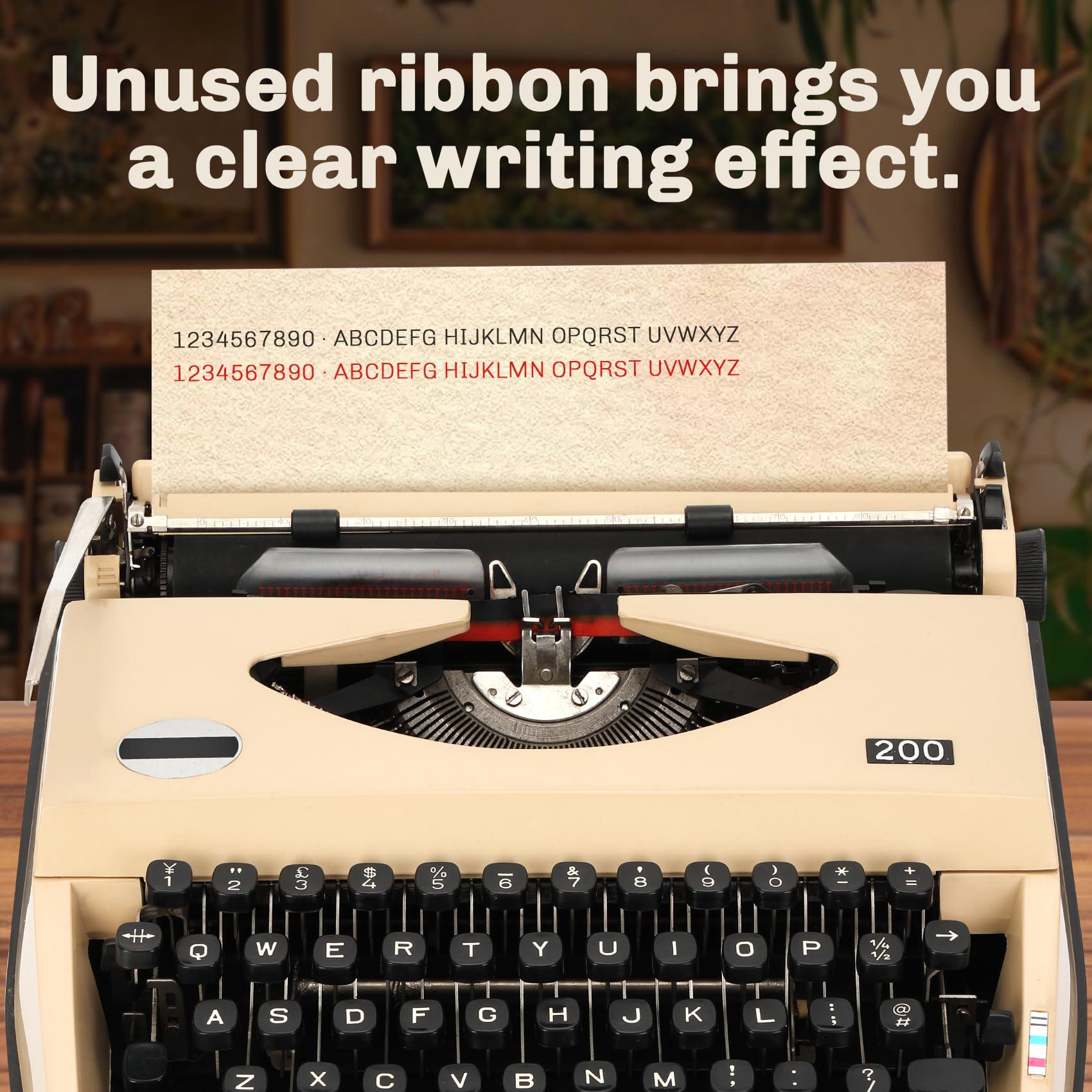 Legacy Manual Typewriter,Coffee Traditional Portable Vintage Typewriter Deeply Restored by Craftsmen,Manual Typewriter for Writing,Letters and Vintage Collectible Present - Image 3