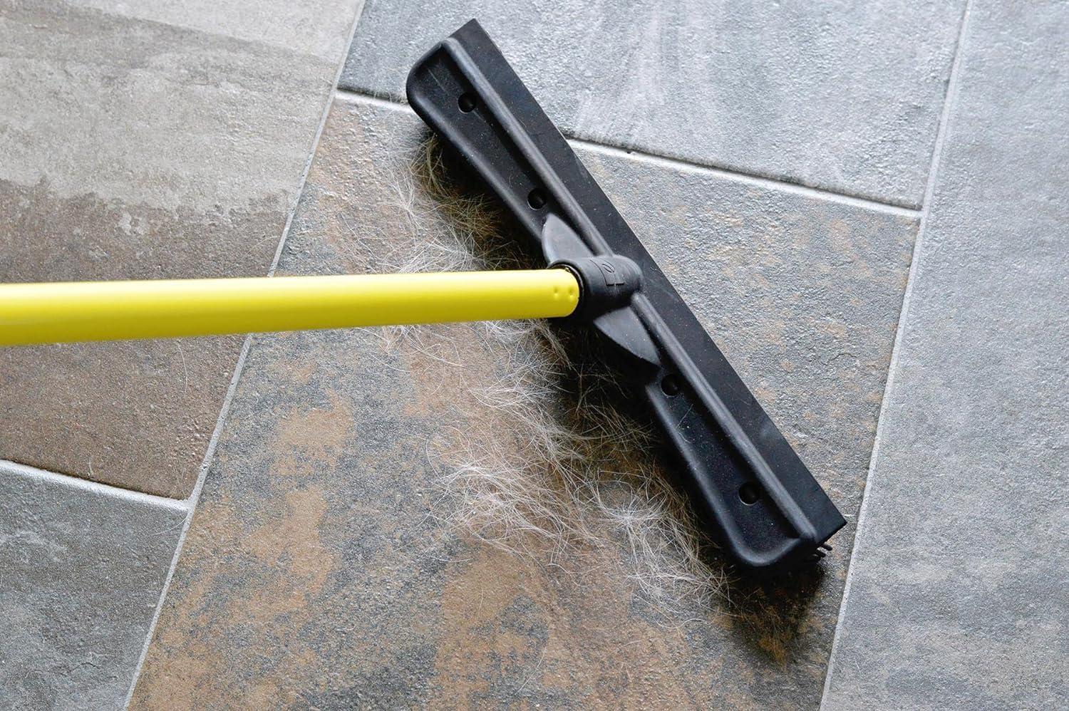 FURemover Original Pet Hair Rubber Broom with Squeegee, with 58" Telescopic Handle for Carpet, Tile and Hardwood - Image 7