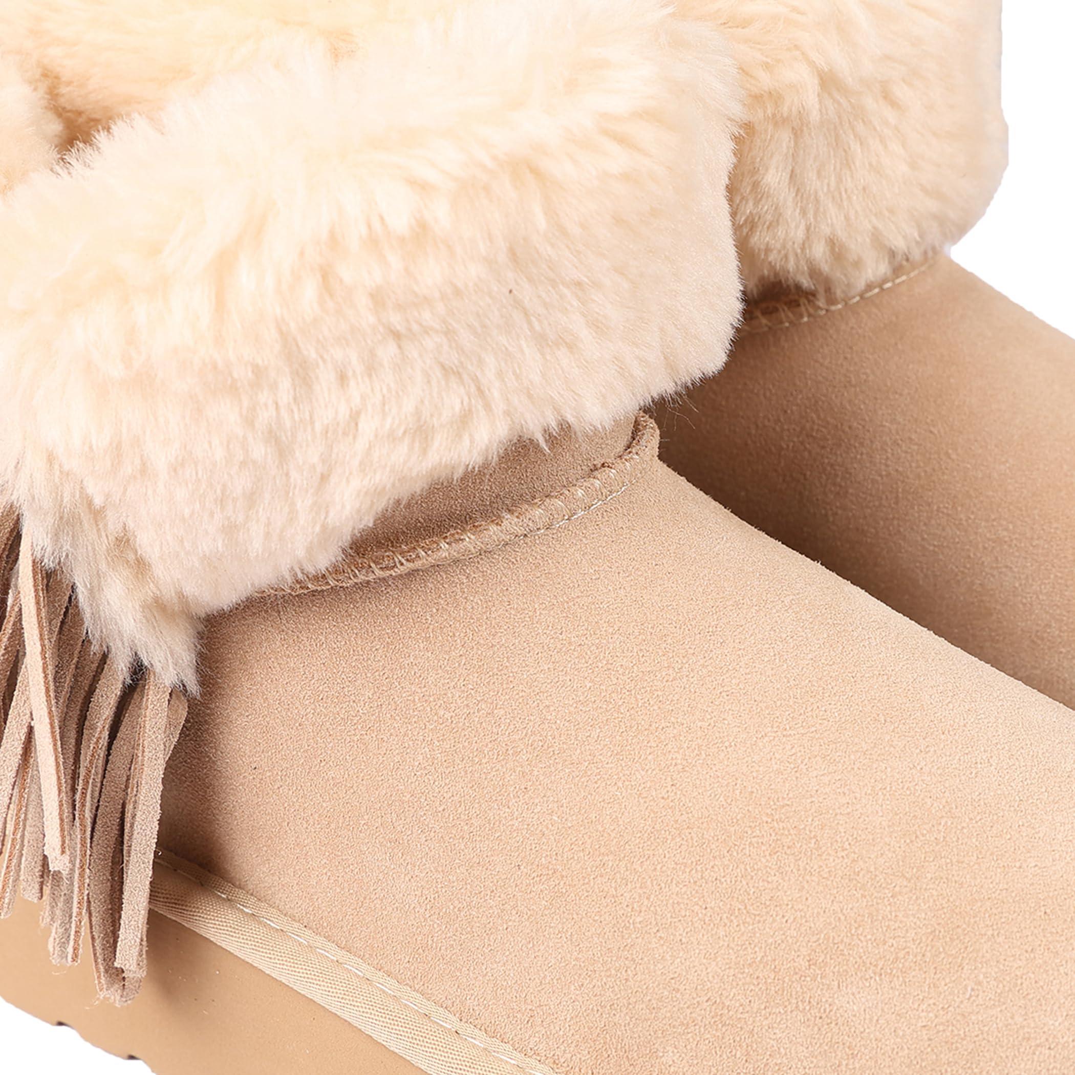 Lamo Women's Amari Platform Boots - Stylish Suede with Faux Fur Lining, Australian Sheepskin Insole, NeverWet Technology, and 1.5" Rubberlon Outsole - Premium Winter Footwear - Image 5