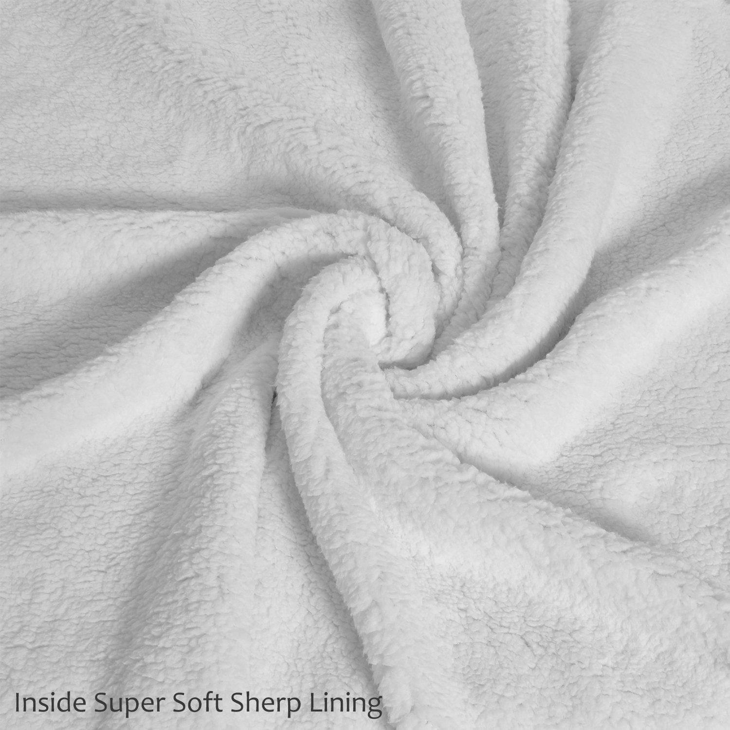 Catalonia Sherpa Wearable Blanket with Sleeves Arms, Comfy Sleeved TV Wrap Blanket, Large Snuggly Throw for Women and Men, Gift for Her - Image 5