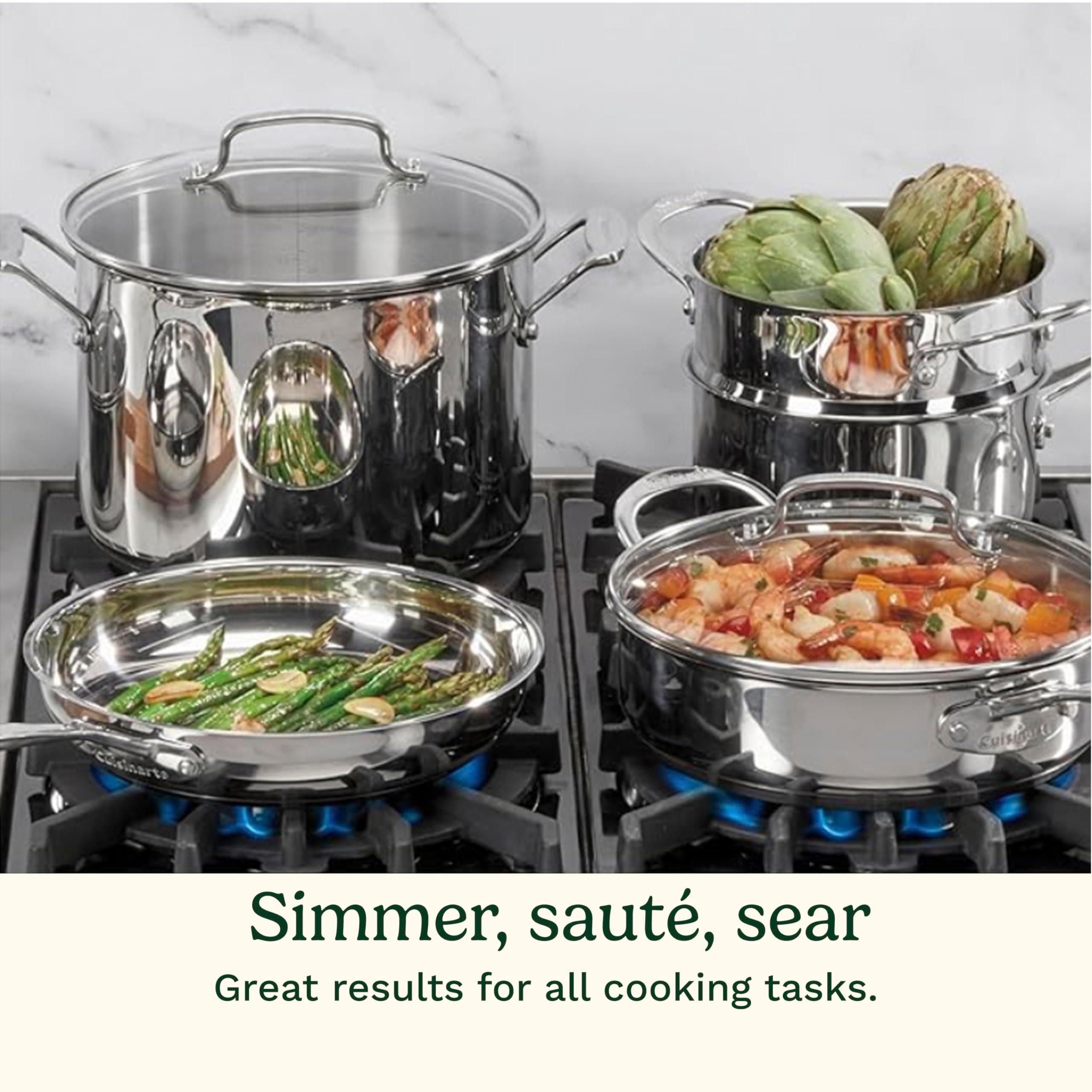 Cuisinart 77-11G Stainless Steel 11-Piece Set Chef's-Classic-Stainless-Cookware-Collection - Image 7