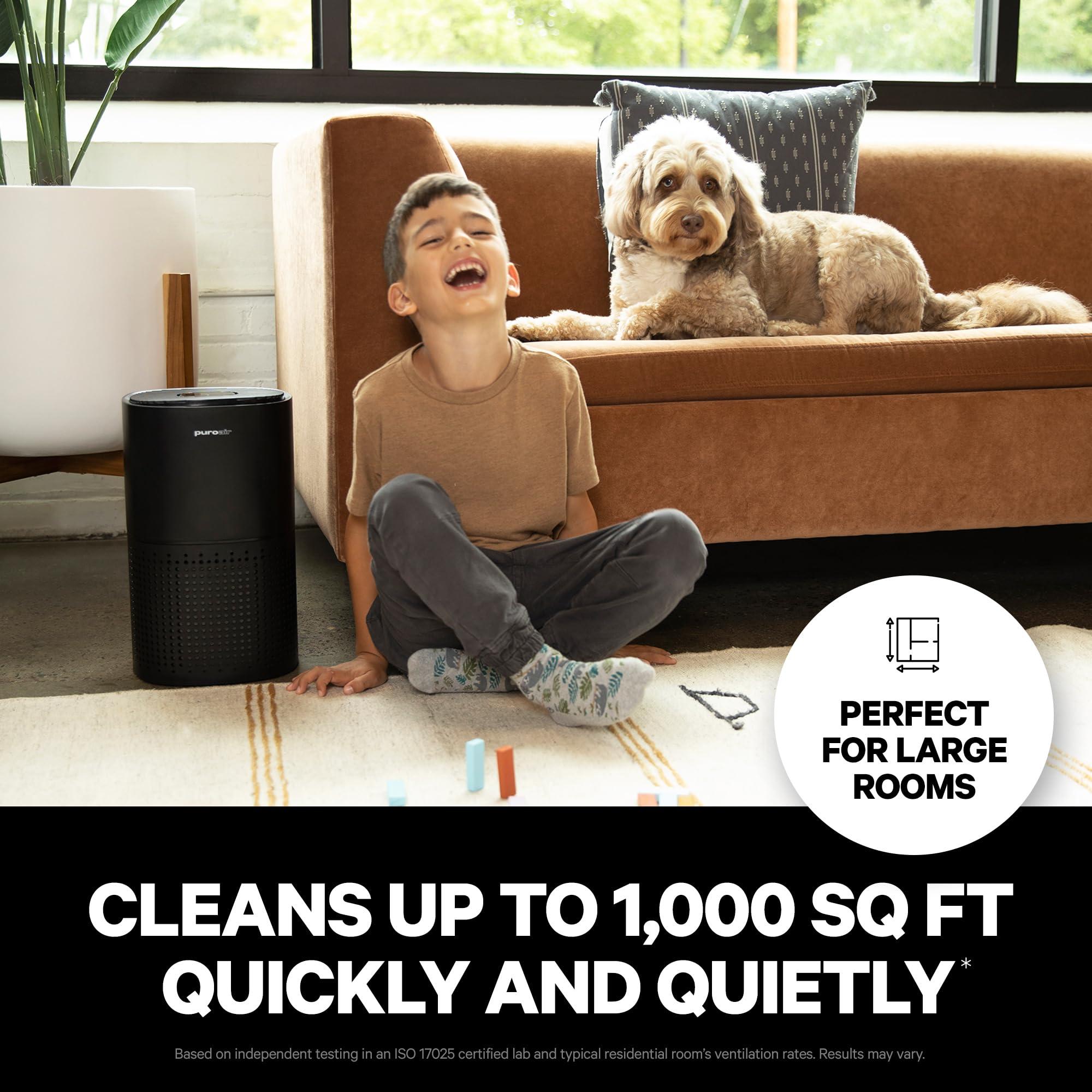 PuroAir 240 HEPA Air Purifiers for Home Large Rooms - Covers Up To 1,000 Sq Ft - Filters Up To 99.9% of Pollutants, Smoke, Pollen, Dust - Quiet HEPA Air Filter - Air Purifiers for Bedroom - Image 2