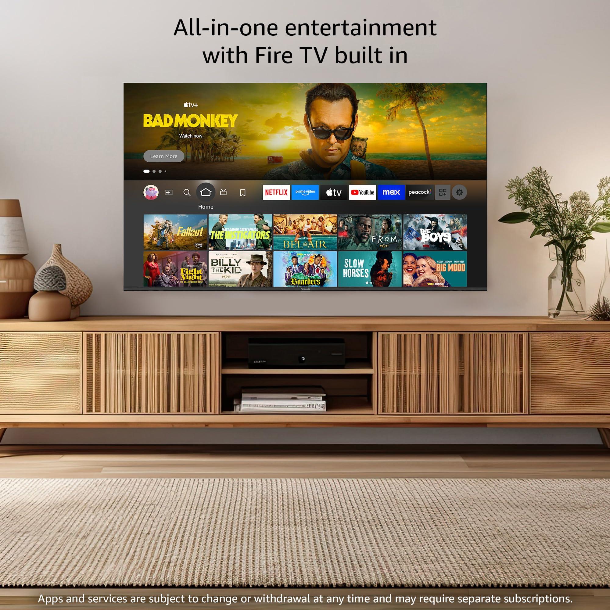 Panasonic W70 Series 50" LED 50W70BP, Smart Fire TV, Press & Ask Alexa, Apple AirPlay, 4K Ultra HD, (2025 Model), HDR10+, HDMI 2.1, Bluetooth Support - Image 4