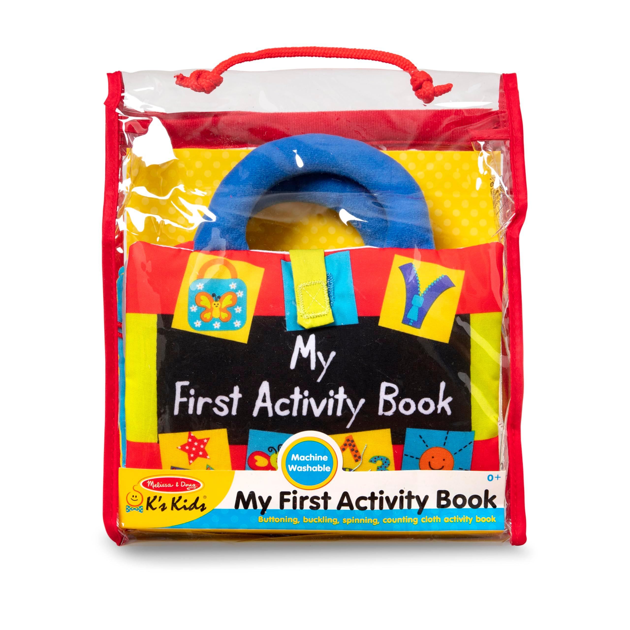 Melissa & Doug K’s Kids My First Activity Book 8-Page Soft Book for Babies and Toddlers Early Learning Developmental Plush Soft Activity For Babies And Toddlers - Image 6