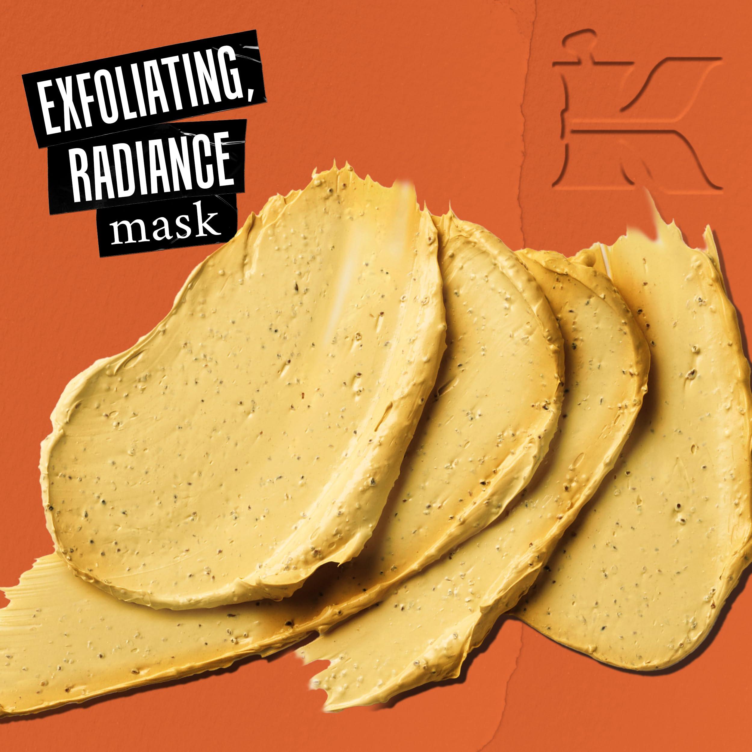 Kiehl's Turmeric & Cranberry Seed Energizing Radiance Face Mask, Brightening Facial Mask, Invigorates Dull Skin, Gently Exfoliates for Smoother Skin, for All Skin Types, Paraben-free, Fragrance-free - Image 2