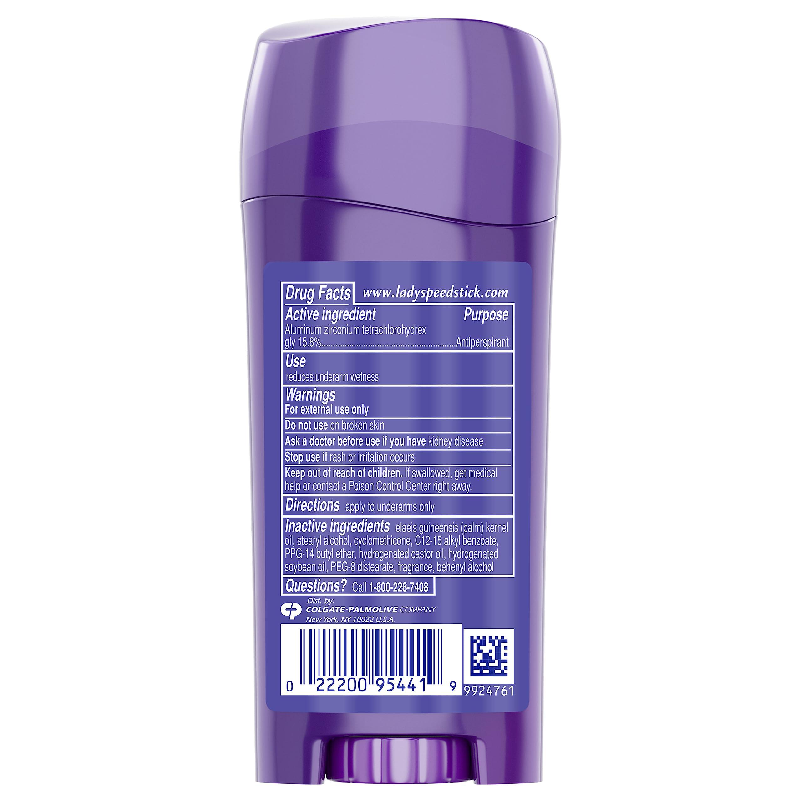 Lady Speed Stick Invisible Dry Antiperspirant Deodorant, Shower Fresh, 2.3oz, 4 Pack - Image 9