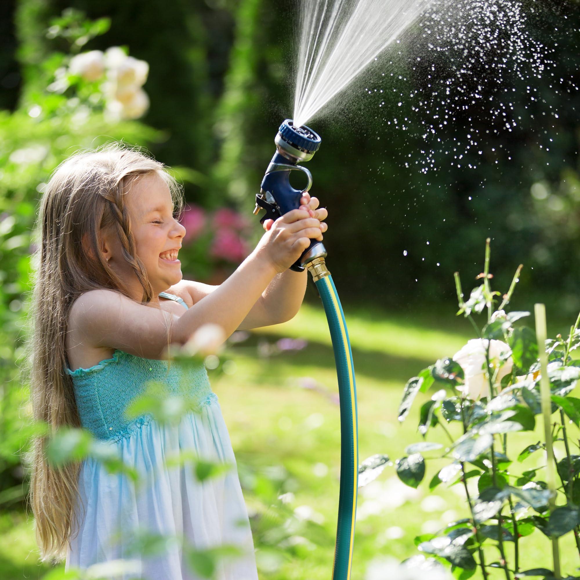 Solution4Patio Long Green Garden Hose 3/4 in. x 50 ft. -Kink Free, No Leaking, Male/Female Fittings -Heavy Duty Durable Flexible Lightweight Water Pipe -Brass Aluminum Ends for Household & Commercial - Image 2