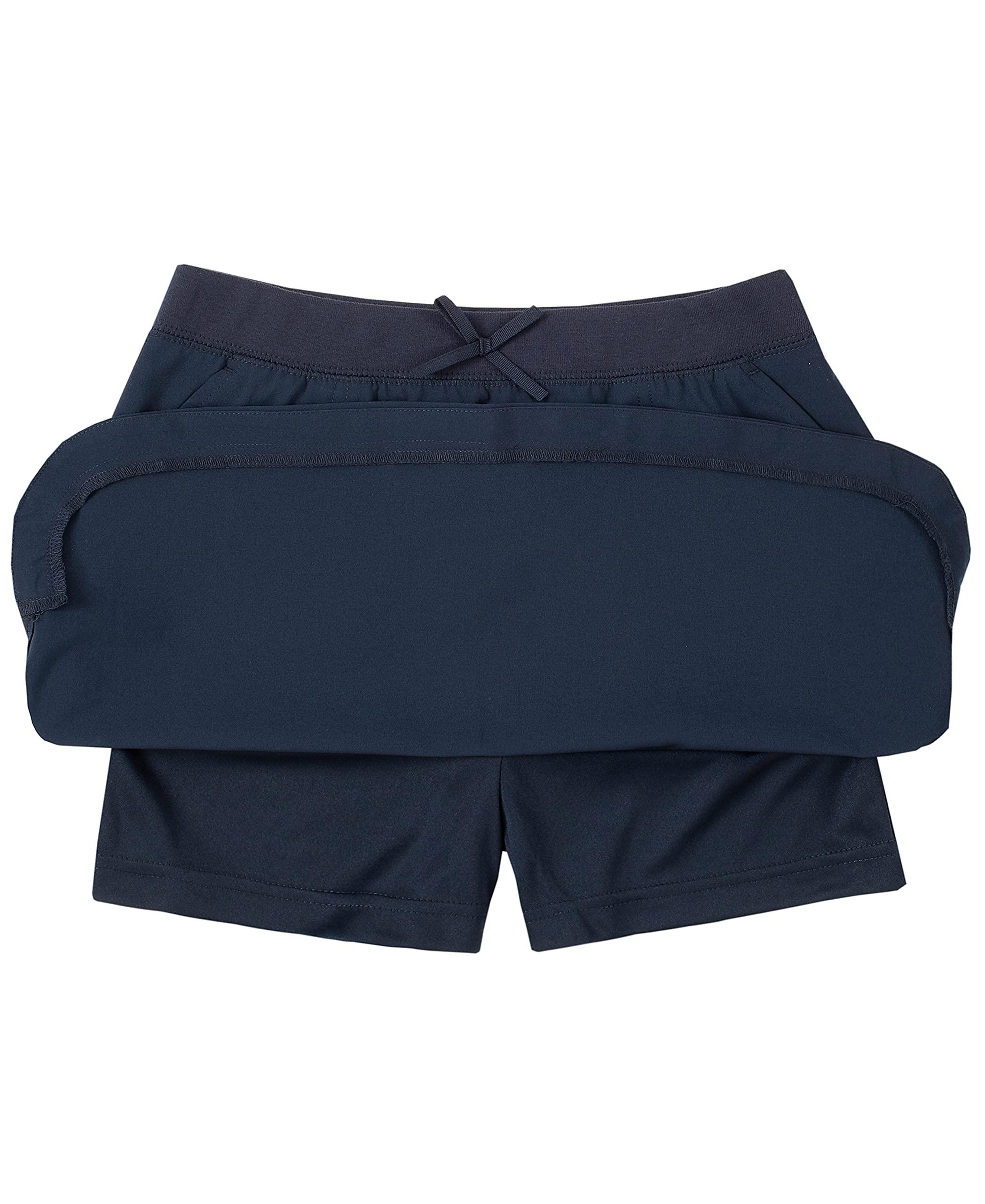 IZOD Girls' School Uniform Pull-on Scooter Skirt with Undershorts, Knit Waistband & Functional Pockets, Wrinkle Resistant - Image 3