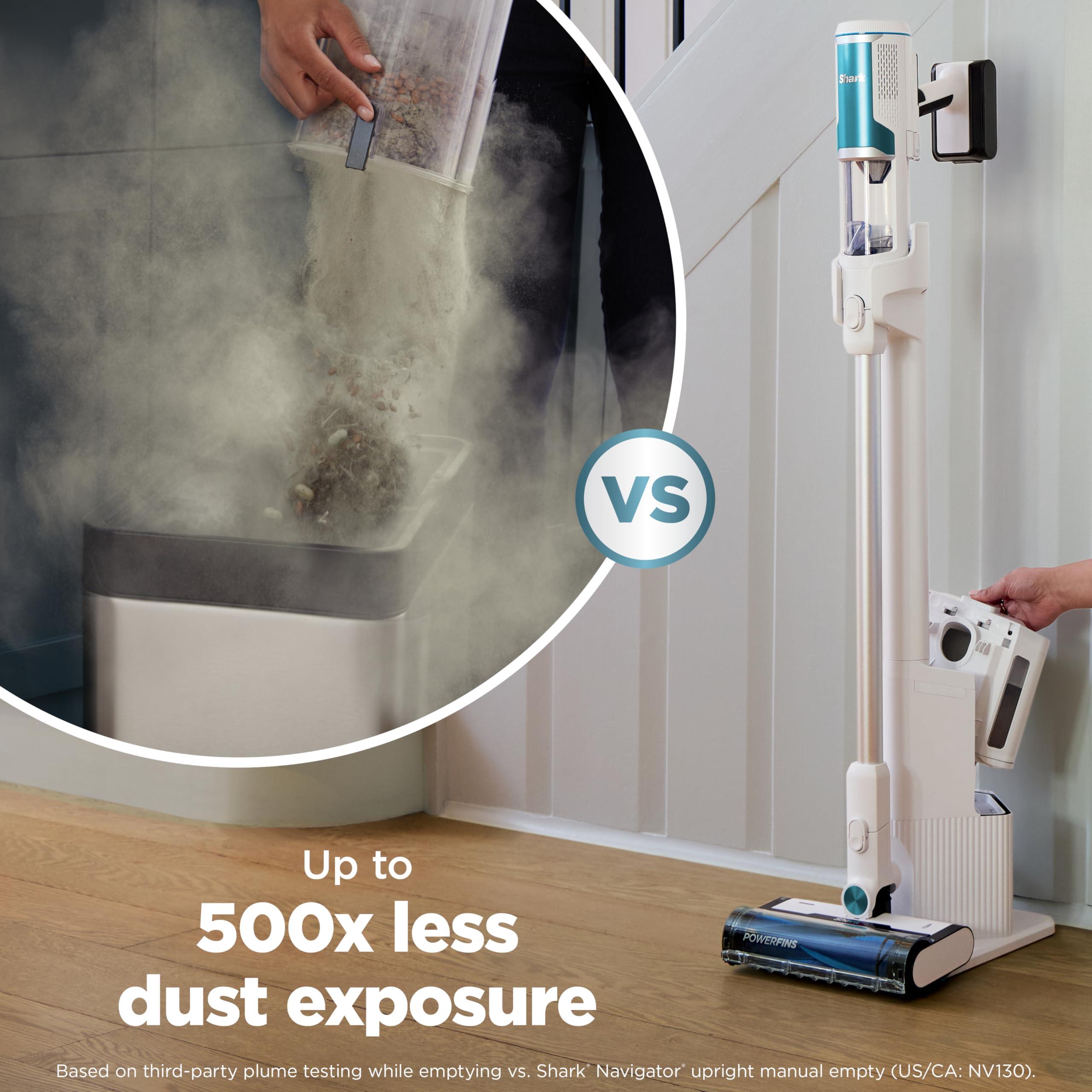 Shark Clean & Empty Cordless Stick Vacuum – Lightweight Cordless with HEPA Filter, Portable, Rechargeable, Auto-Empty System, Stick Vacuum for Pet Hair, Carpets & Hardfloor, White, BU3521 - Image 7