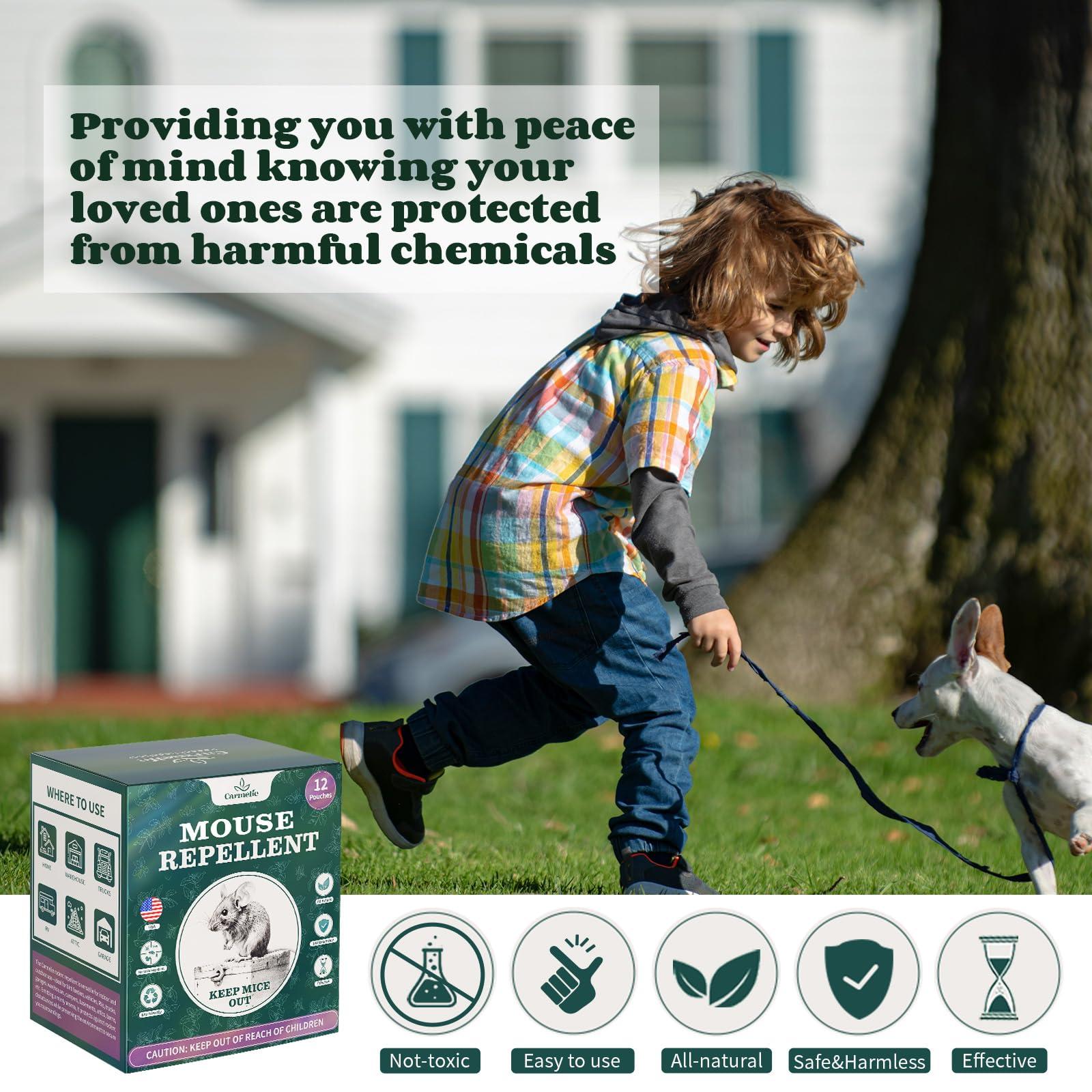 12 Pack Peppermint Oil to Repel Mice Natural for Home and Garden Protection- Pest Control Pouches for Repel Rats, Squirrels, Roaches, Ants, Spiders & Other Pests - Image 4