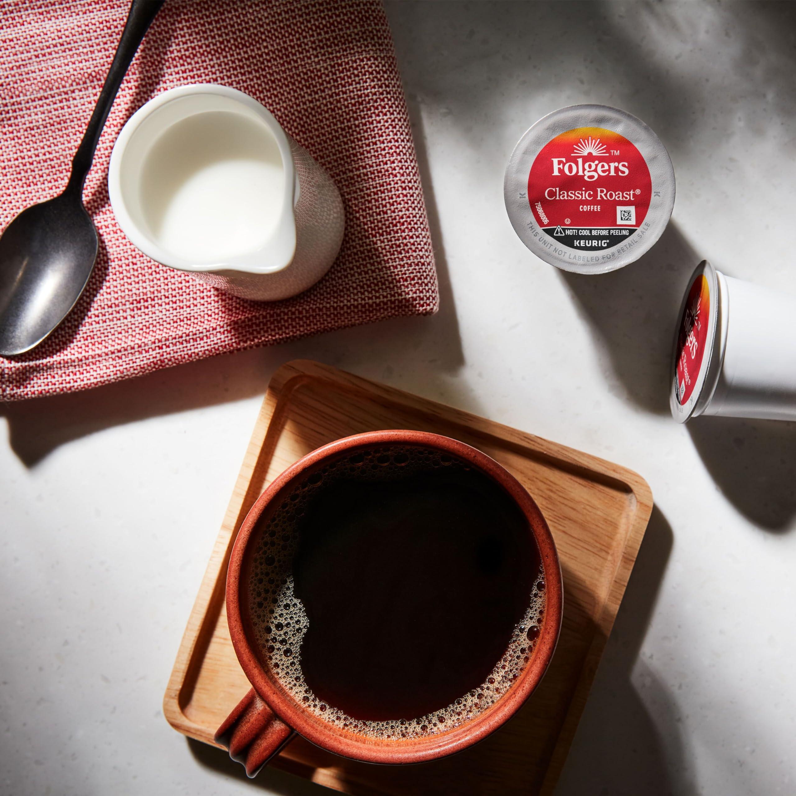 Folgers Classic Roast Medium Roast Coffee, 72 Keurig K-Cup Pods - Image 7