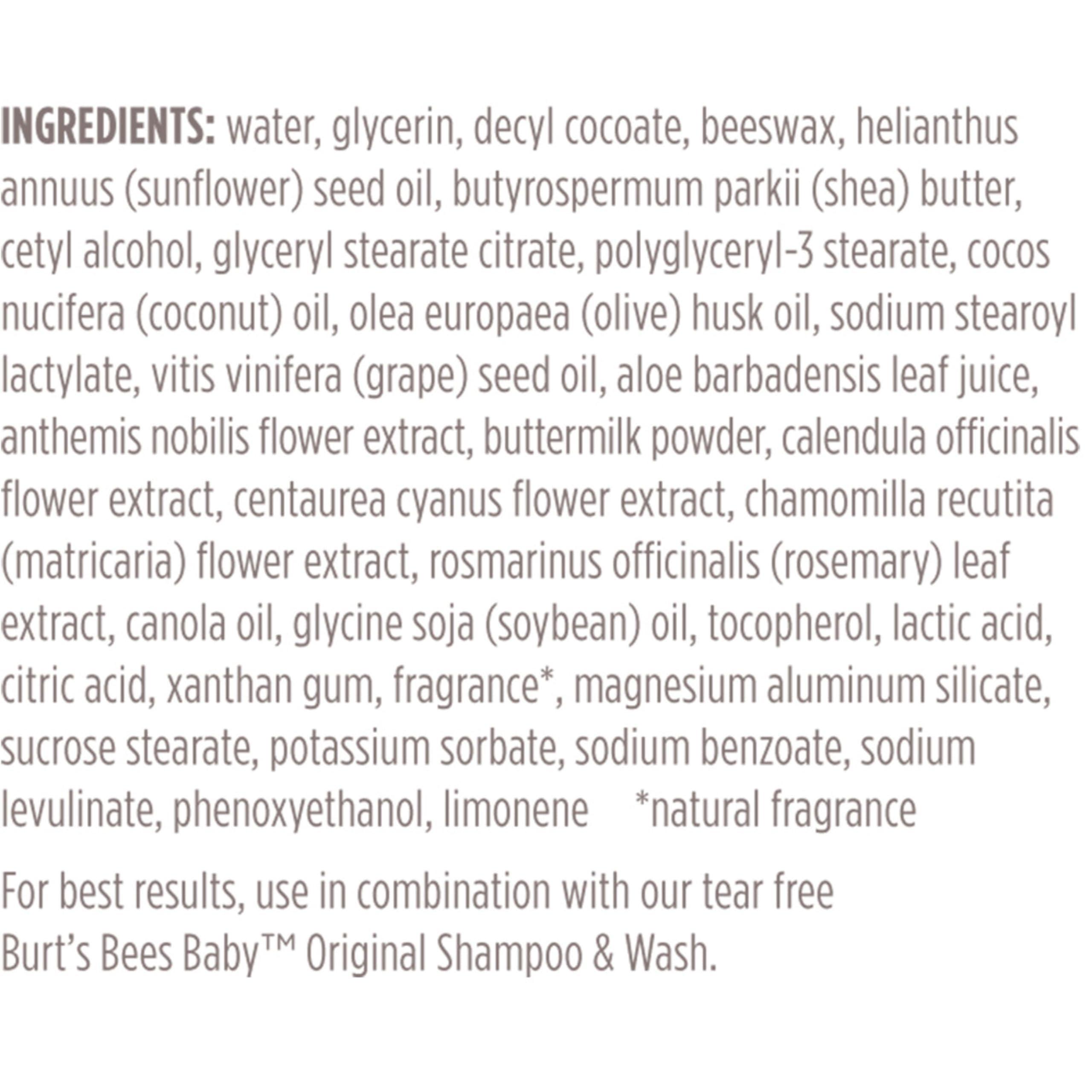 Burt's Bees Baby Lotion for Sensitive Skin, Nourishing and Hypoallergenic Lotion with Shea Butter, Original Scent, 99% Natural Origin, 12 Oz - Image 10