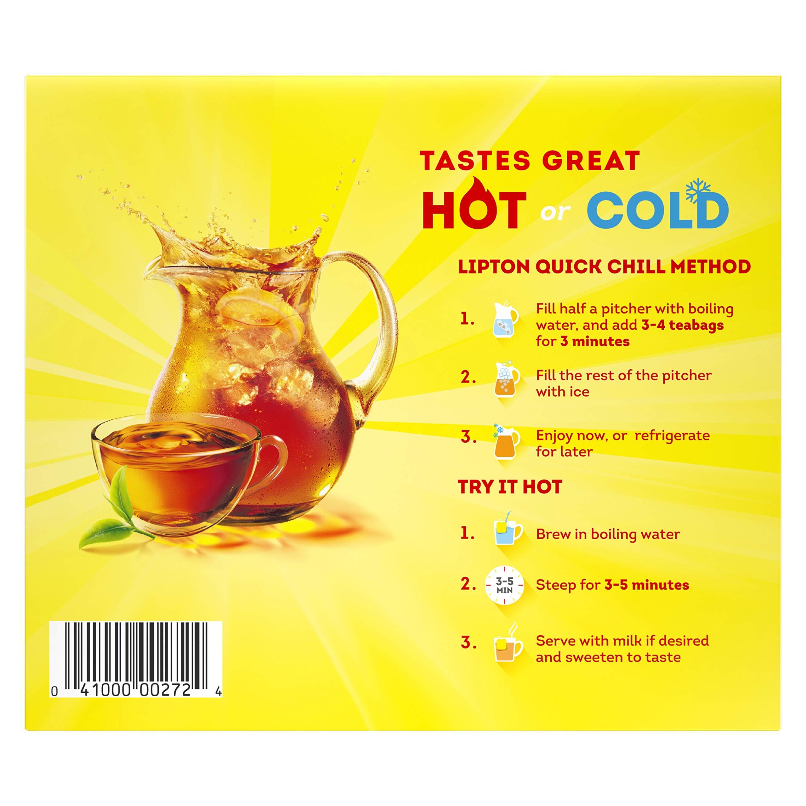 Lipton Tea Bags For a Delicious Beverage Decaffeinated Black Tea Caffeine-Free and Made With Real Tea Leaves 75 Tea Bags - Image 4
