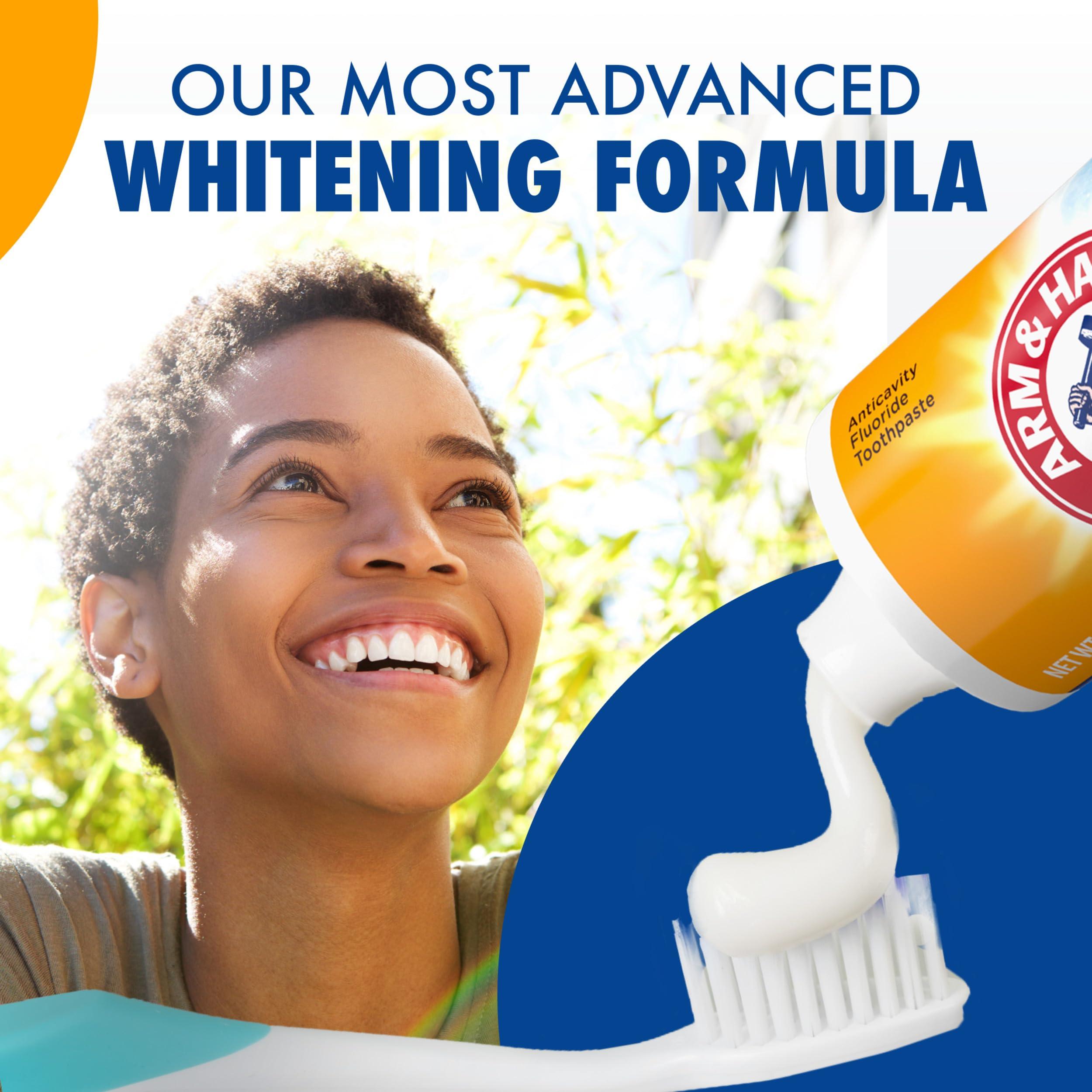 Arm & Hammer Advance White Toothpaste, Clean Mint Flavor, Stain Defense Technology, 6 Ounce (Pack of 4) - Image 3