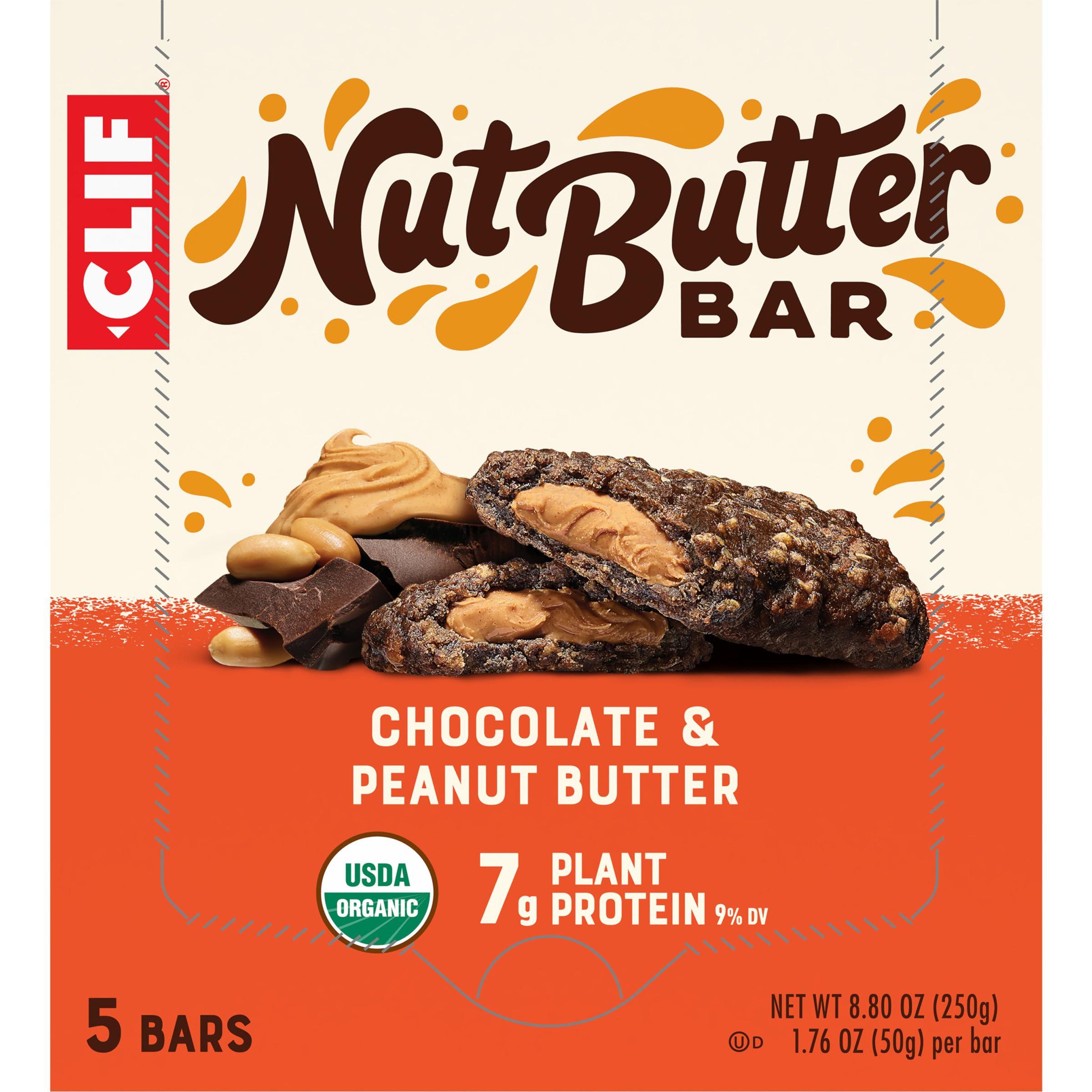 CLIF Nut Butter Bar - Chocolate Peanut Butter - Filled Energy Bars - Non-GMO - USDA Organic - Plant-Based - Low Glycemic - 1.76 oz. (5 Pack) - Image 15
