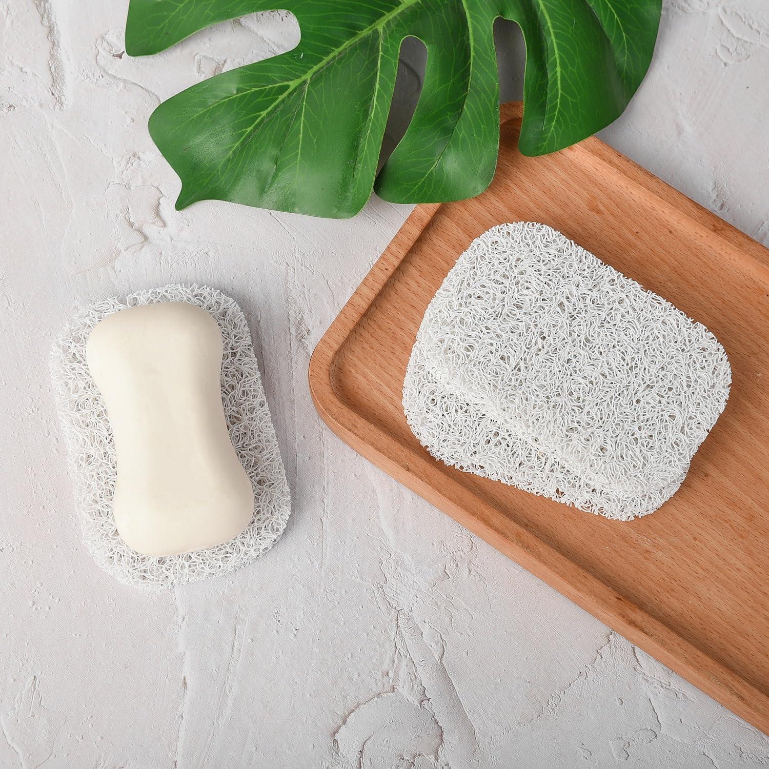 Soap Holder Pad,4PCS White BPA-Free Soap Savers Pads for Soap Dish,Easy to Clean Soap Lifting Pads Suitable for Shower Kitchen Bathroom Bathroom Travel Hotel Cleaning Products - Image 2