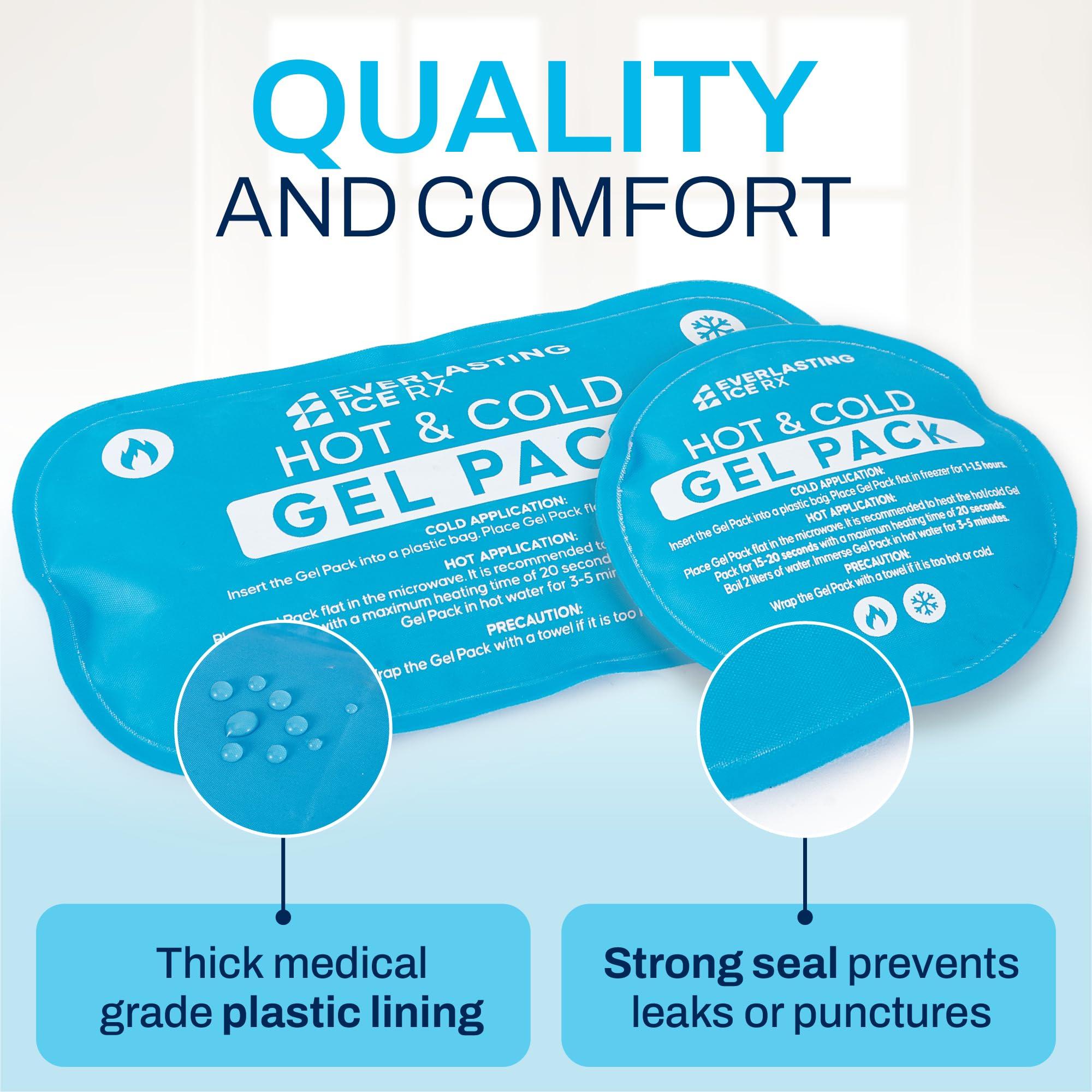 Reusable Hot and Cold Gel Ice Packs for Injuries - 7 Pack Variety Gel Ice Pack Set - Hot and Cold Therapy Solution for Injuries, Cold Packs for Pain Relief - Ice Packs for Injuries Reusable - Image 4