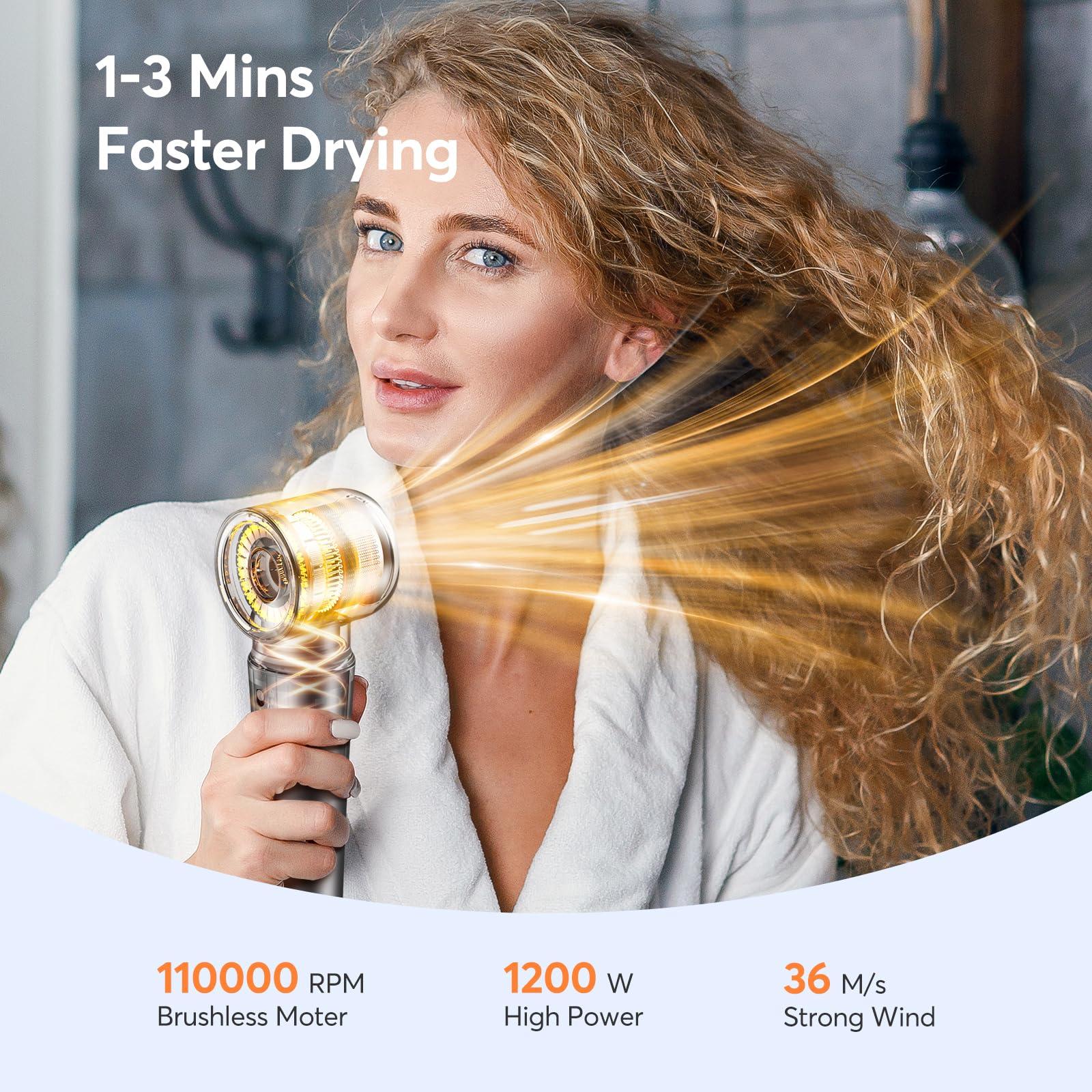 5 in 1 Hair Styler, High-Speed Professional Frizz-Free Hair Dryer Brush, No Heat Damage Air Styler Wrap Blow Dryer - Curl, Volumize, Straighten, 300 Million Ions, Multi Styler, Gift for Women - Image 5