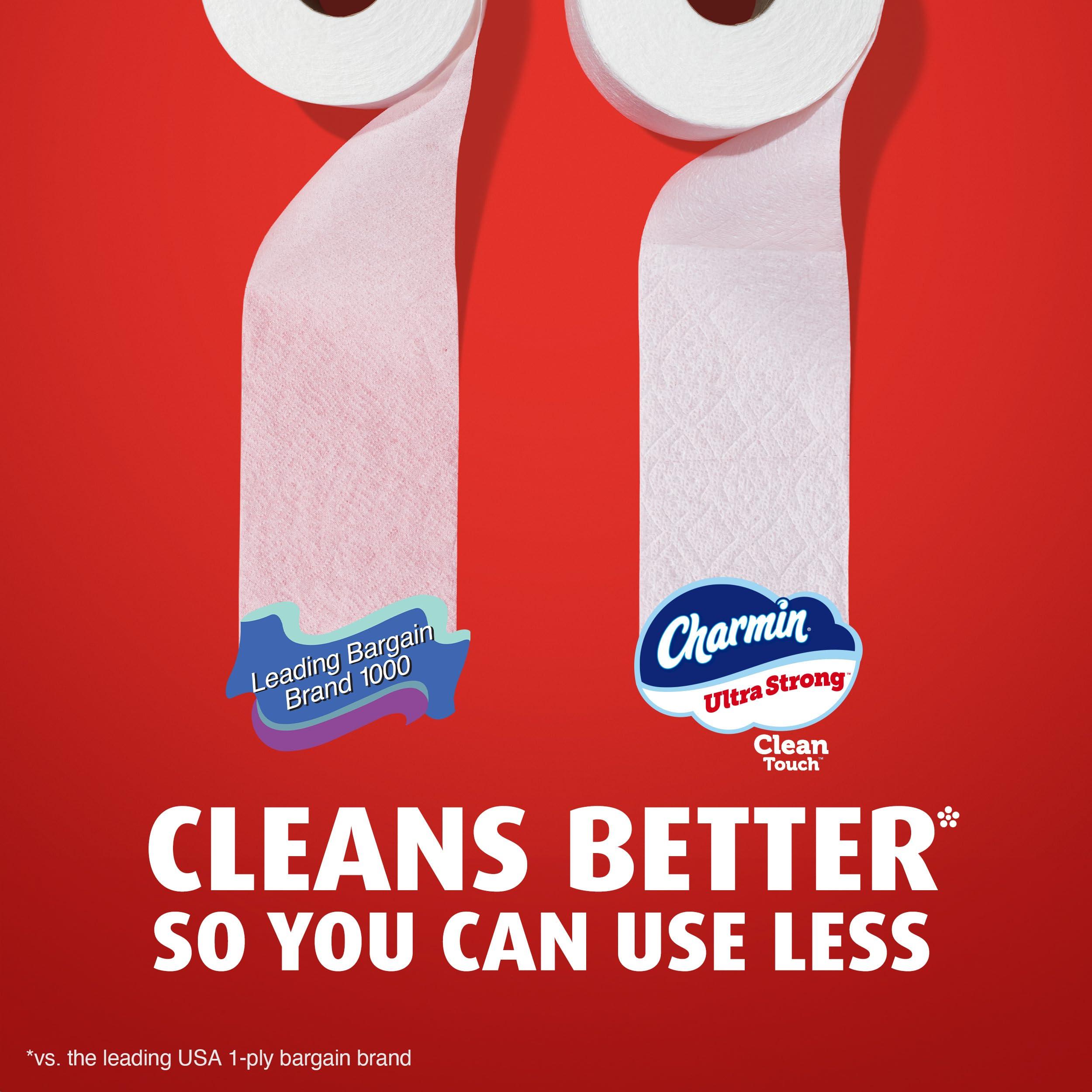 Charmin Ultra Strong Clean Touch Toilet Paper, 18 Family Mega Rolls = 90 Regular Rolls - Image 5