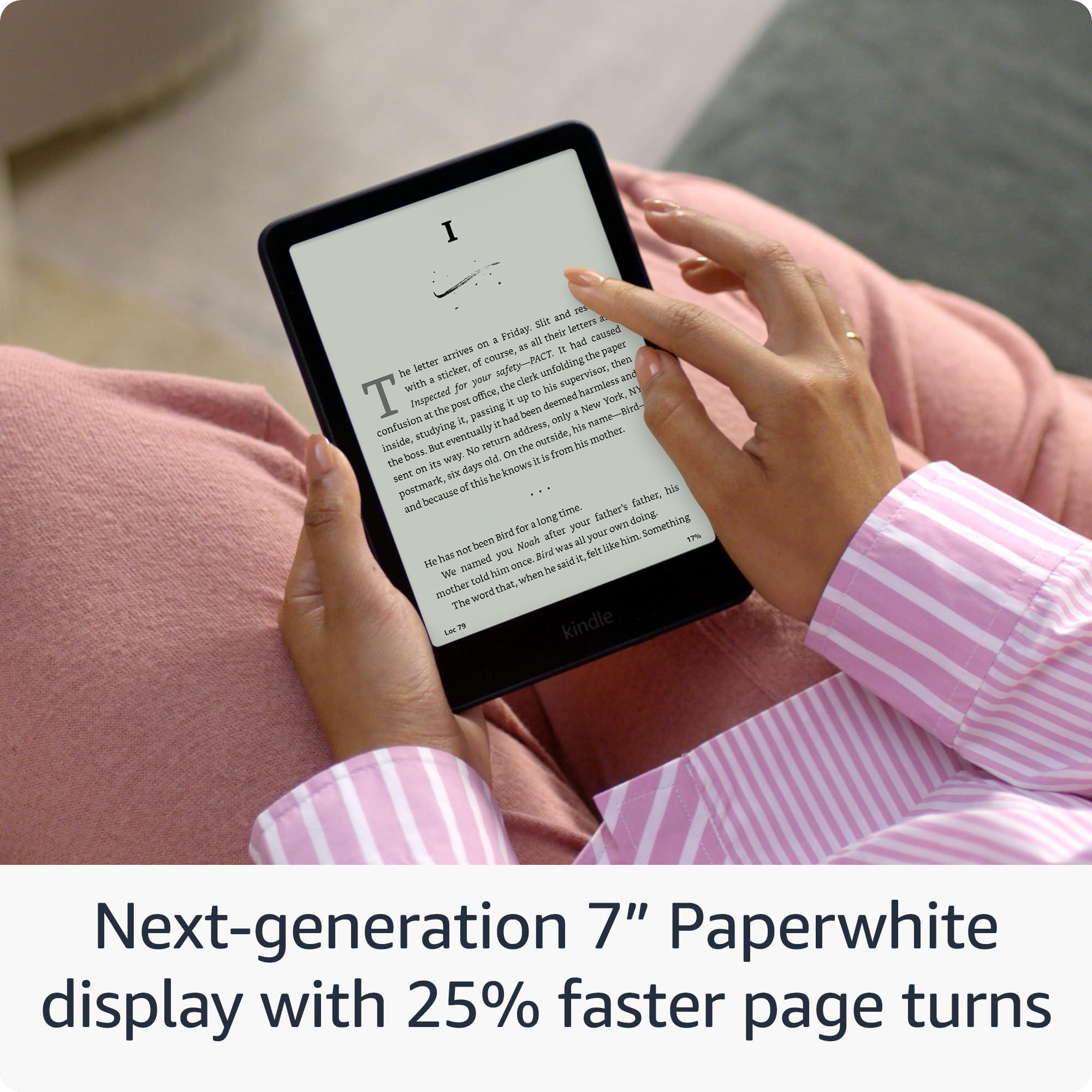 Amazon Kindle Paperwhite 16GB (newest model) – Our fastest Kindle ever, with new 7" glare-free display and weeks of battery life – Black - Image 2