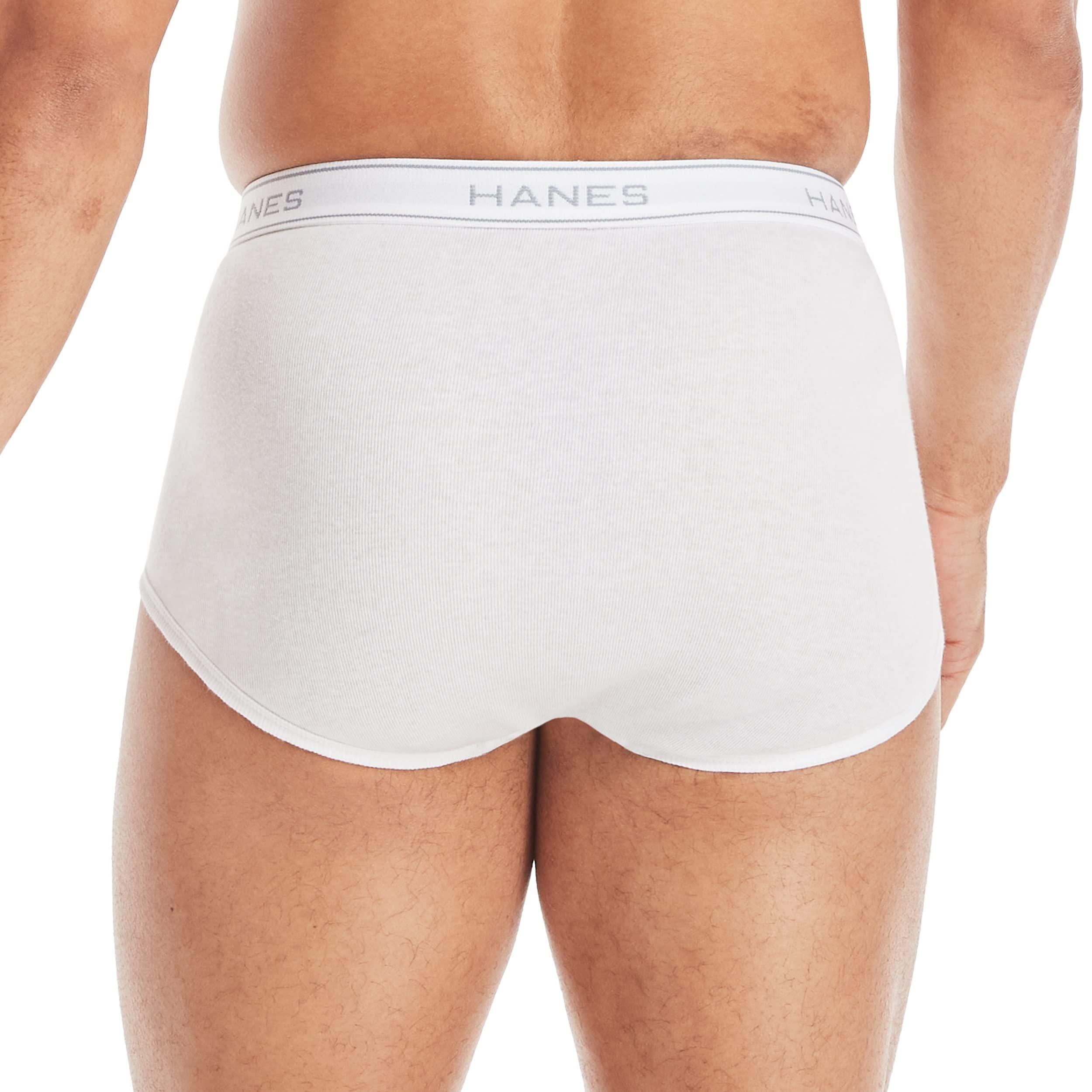 Hanes Men's Moisture-Wicking Cotton Briefs, Available in White and Black, Multi-Packs Available - Image 3